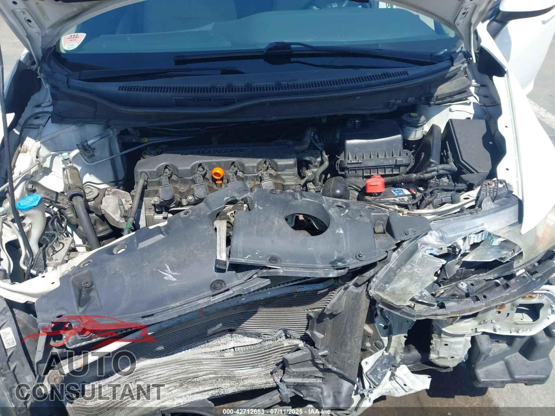 HONDA CIVIC 2013 - 19XFB2F58DE236234