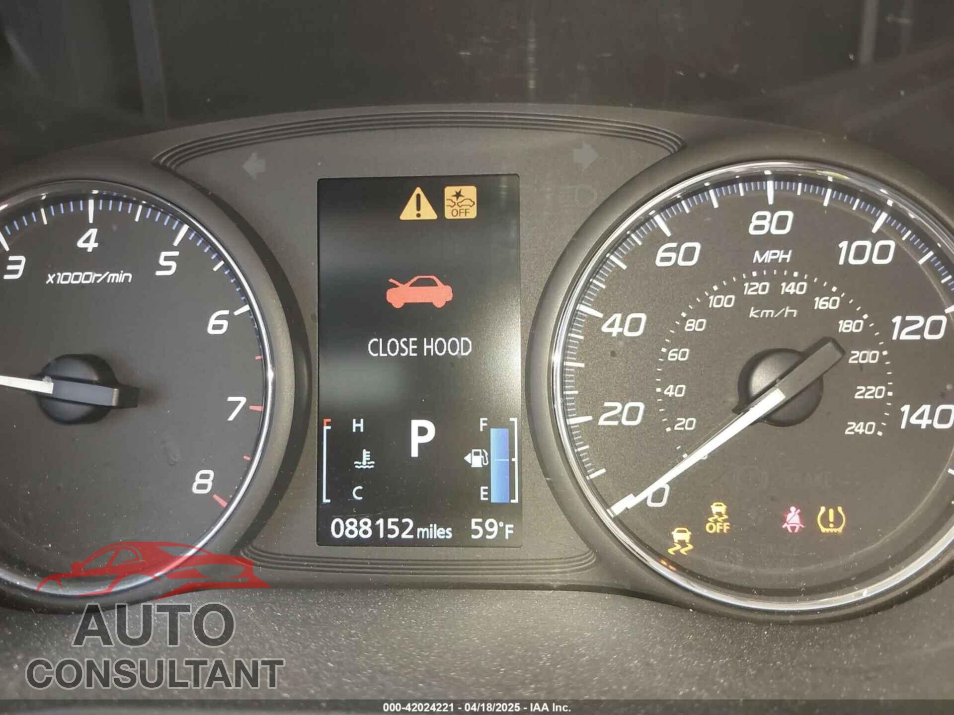 MITSUBISHI OUTLANDER 2019 - JA4AD3A33KZ007729