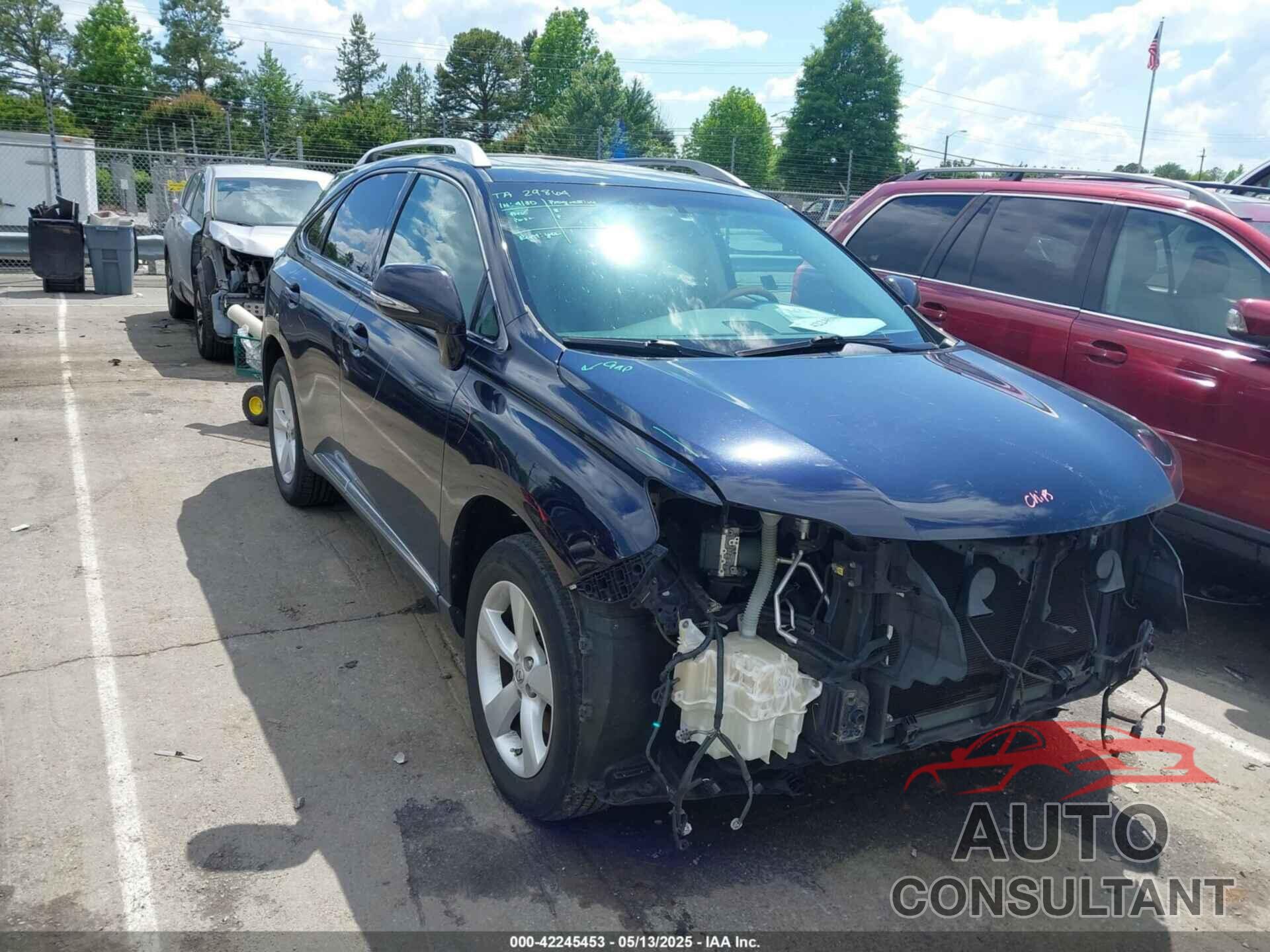 LEXUS RX 350 2010 - 2T2BK1BA9AC069884