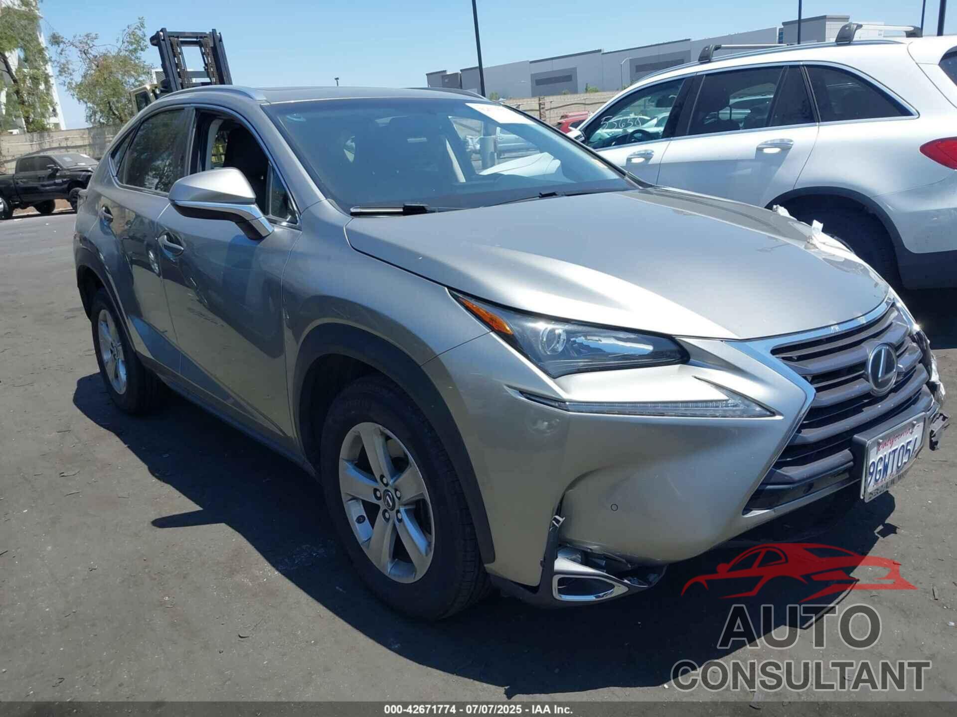 LEXUS NX 200T 2015 - JTJYARBZ2F2009583