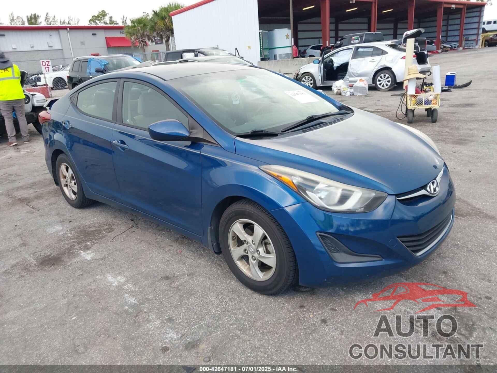 HYUNDAI ELANTRA 2014 - KMHDH4AE4EU164472