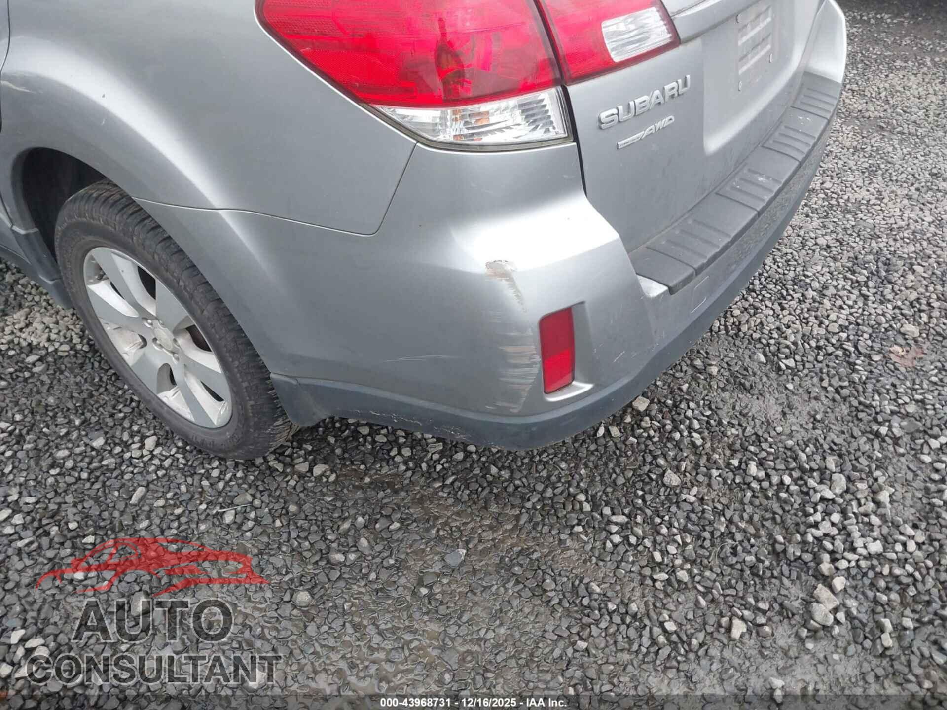 SUBARU OUTBACK 2011 - 4S4BRCCC4B3406284