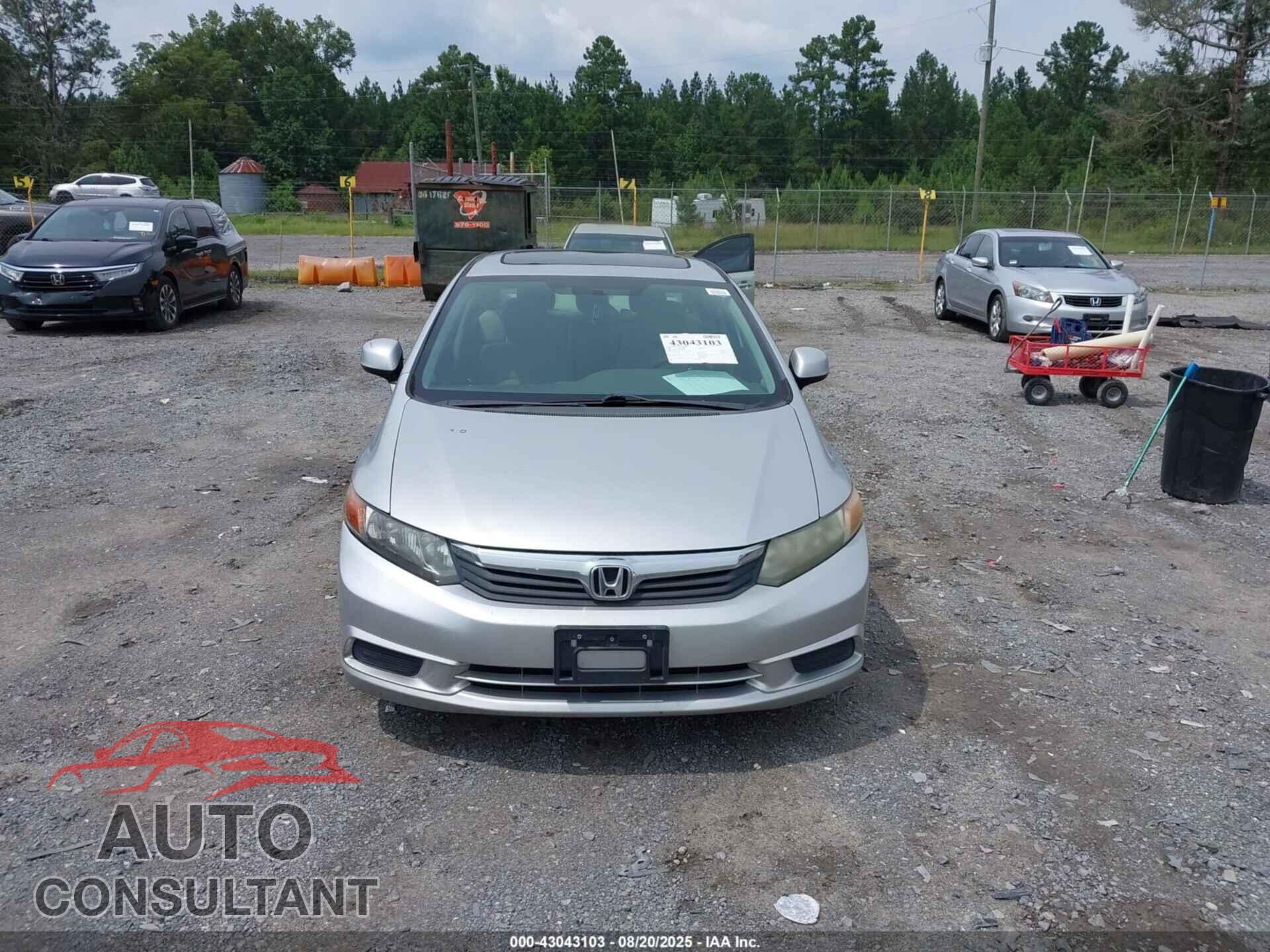 HONDA CIVIC 2012 - 19XFB2F81CE065514