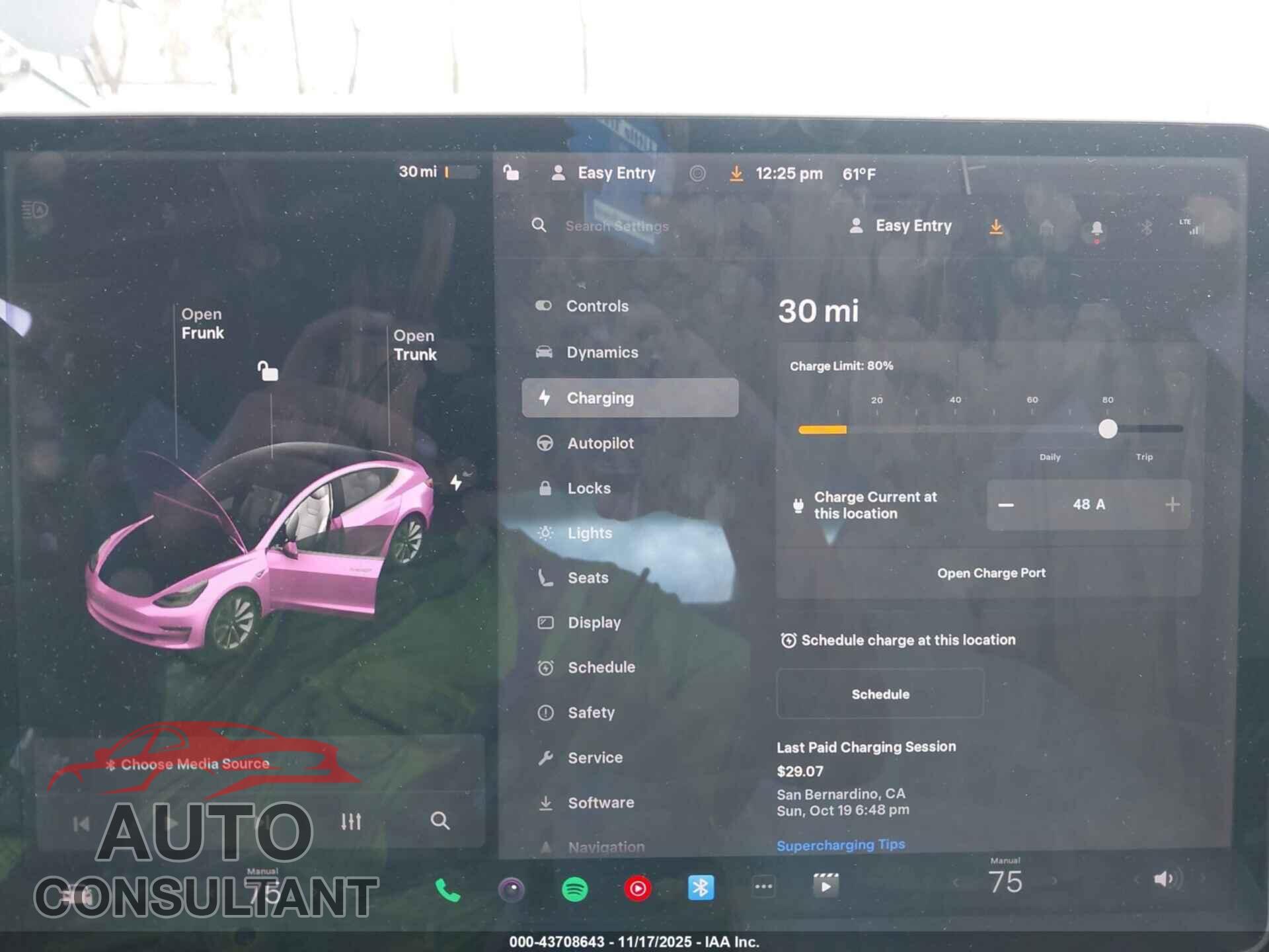 TESLA MODEL 3 2020 - 5YJ3E1EB5LF713030