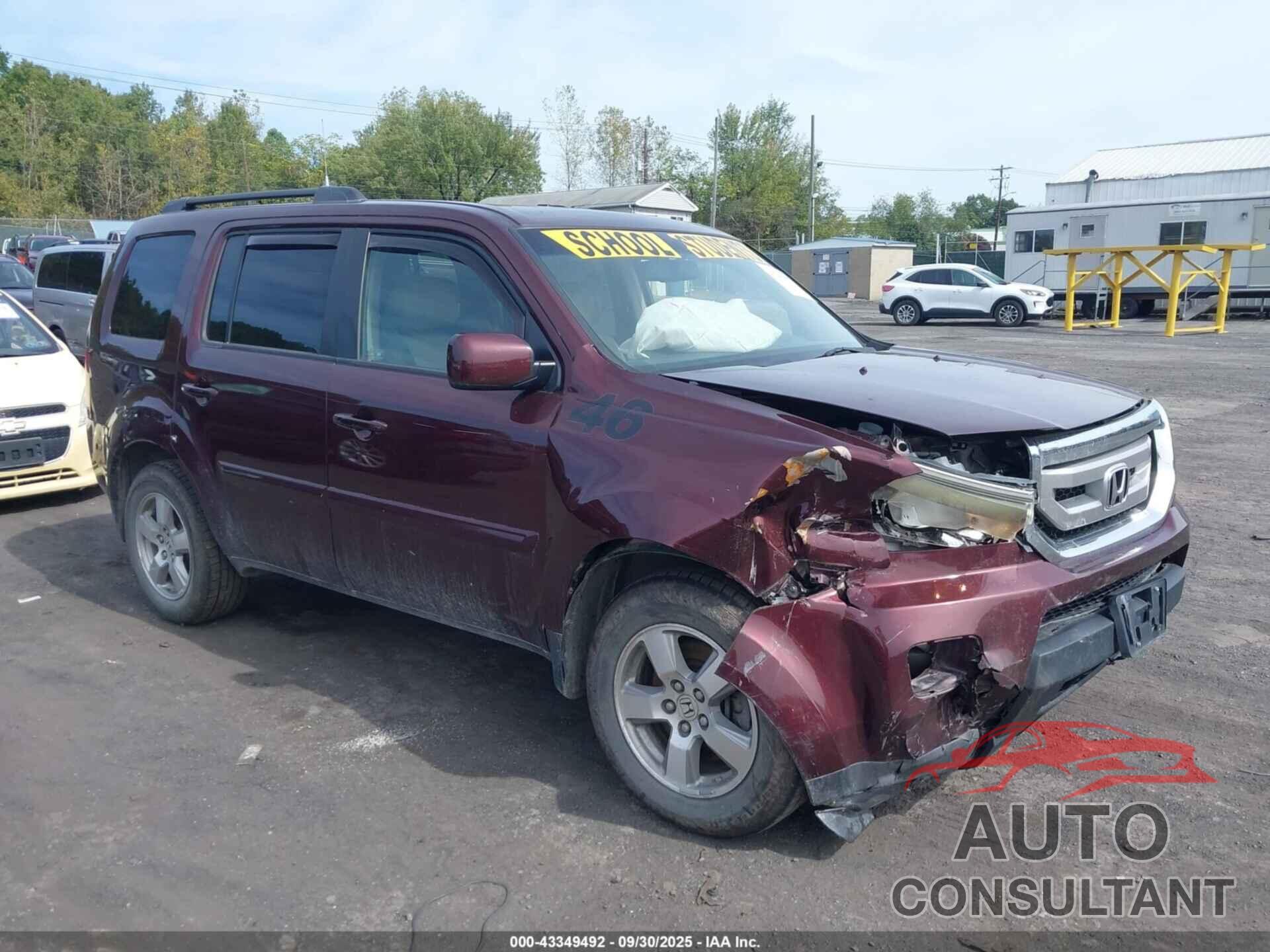 HONDA PILOT 2009 - 5FNYF48519B000578