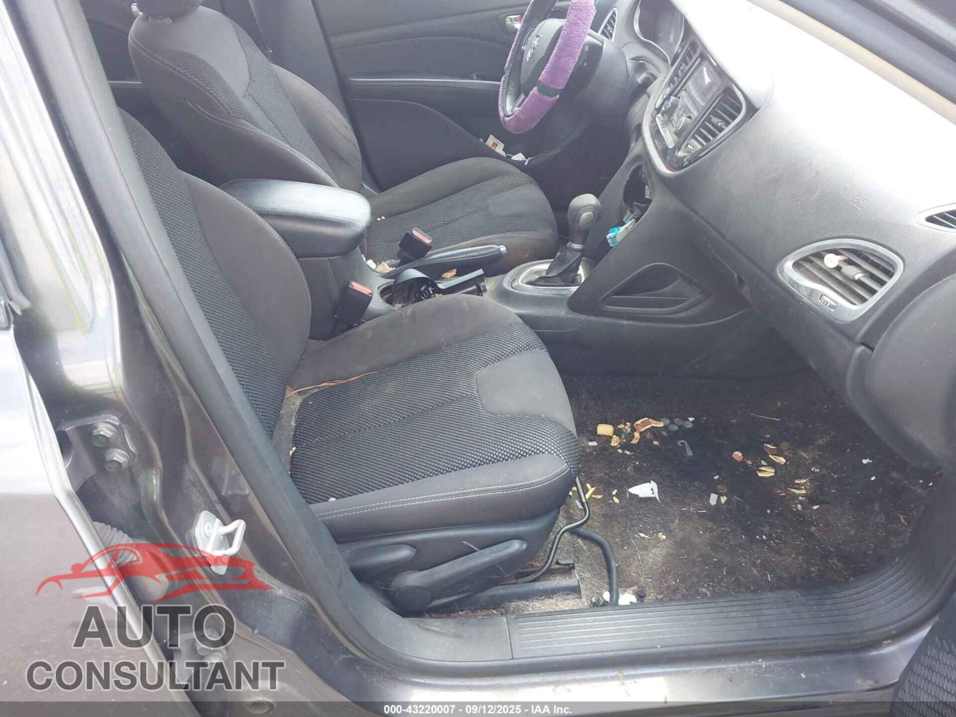 DODGE DART 2015 - 1C3CDFBB2FD308960
