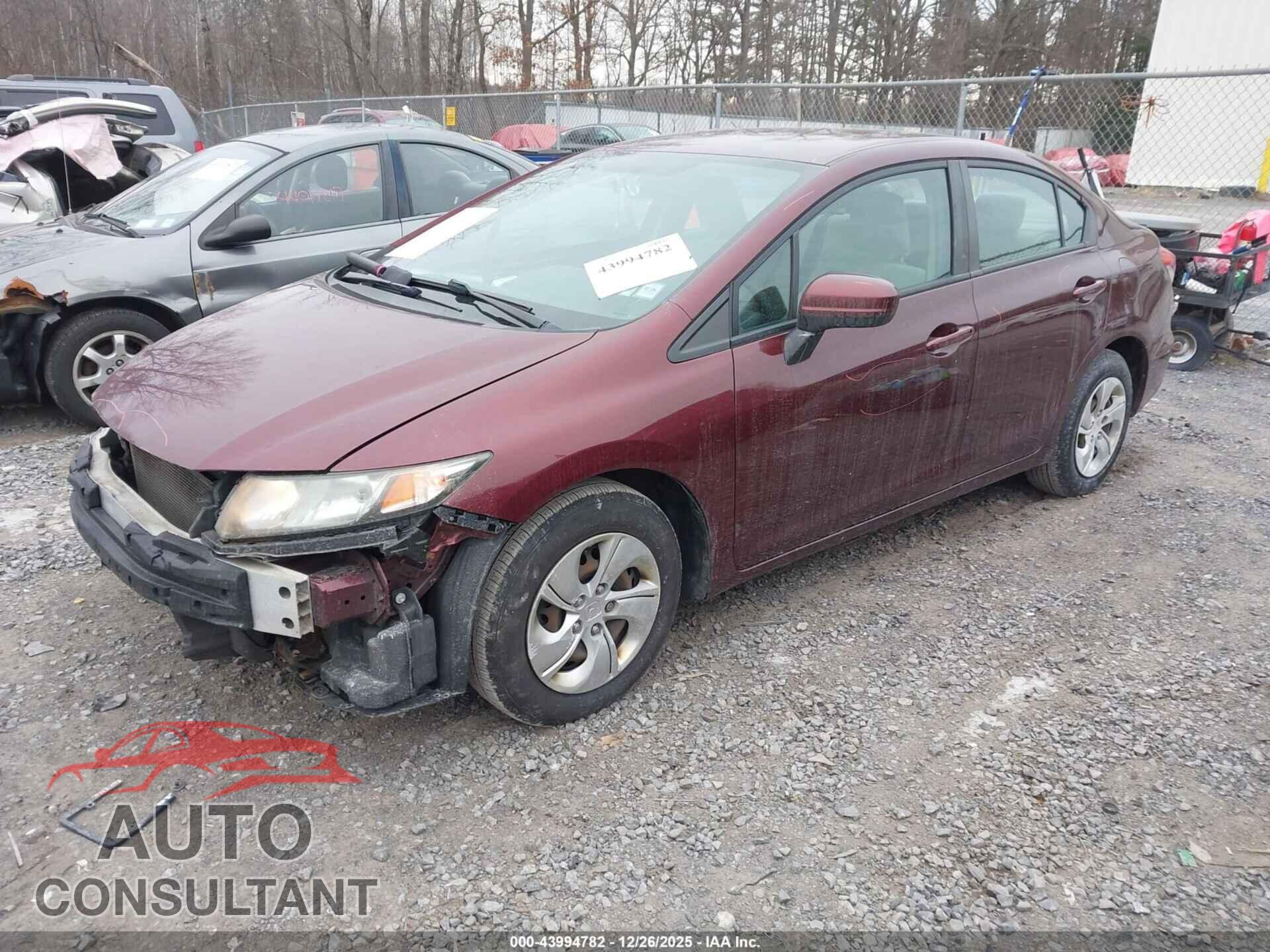 HONDA CIVIC 2014 - 19XFB2F52EE262054