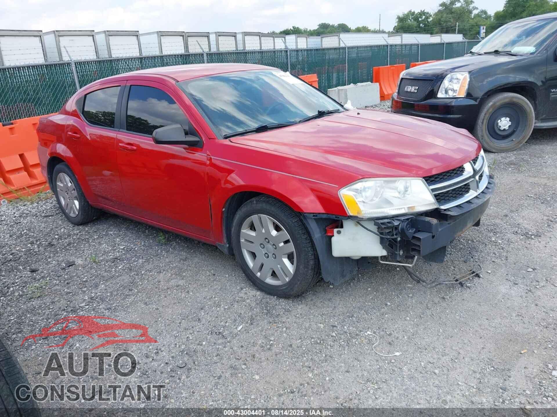 DODGE AVENGER 2013 - 1C3CDZAB0DN531170