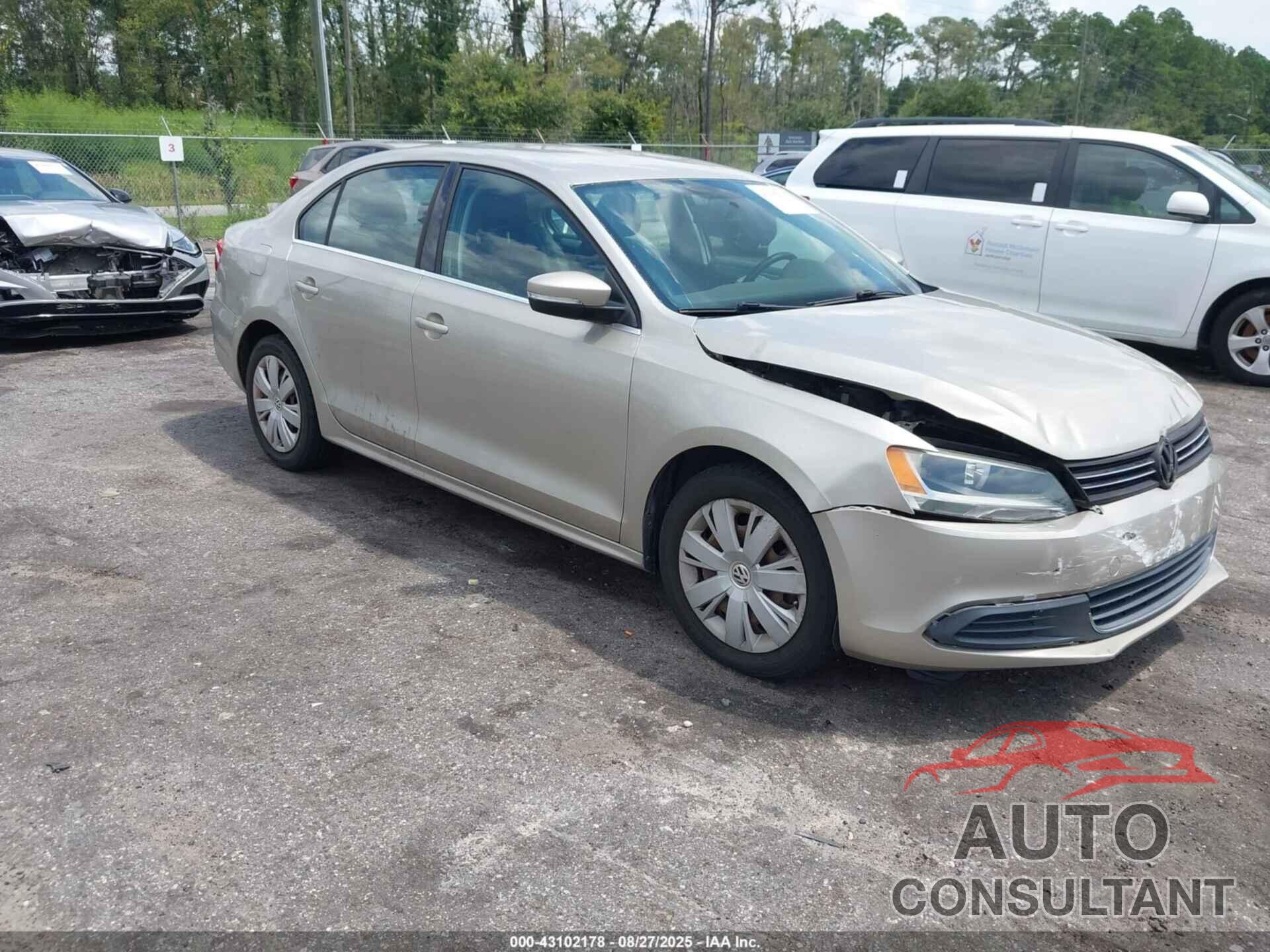 VOLKSWAGEN JETTA 2013 - 3VWDP7AJ9DM203143