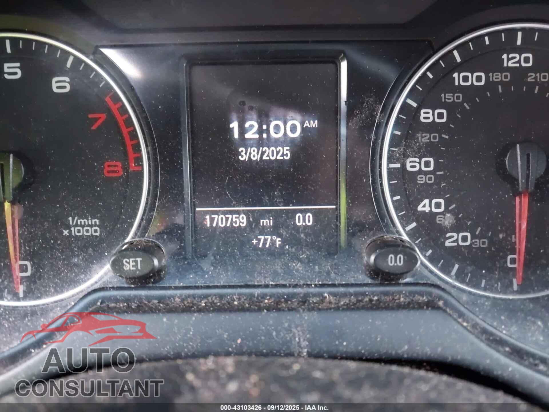 AUDI Q5 2012 - WA1DKAFP5CA109441