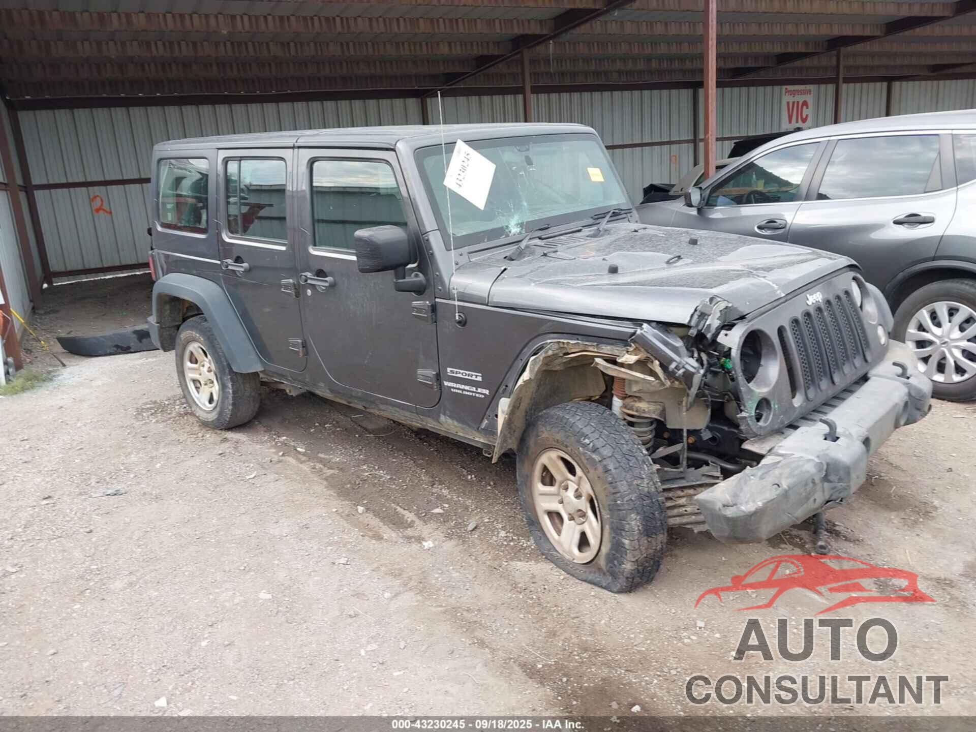 JEEP WRANGLER UNLIMITED 2017 - 1C4BJWKG6HL640470