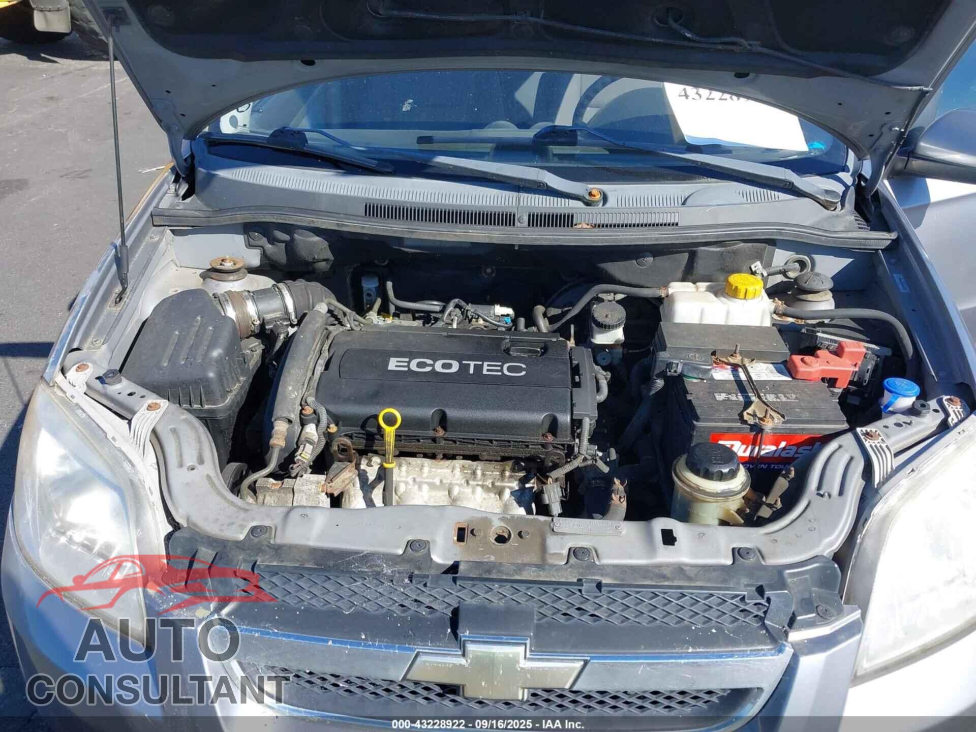CHEVROLET AVEO 2009 - KL1TD56E39B339846