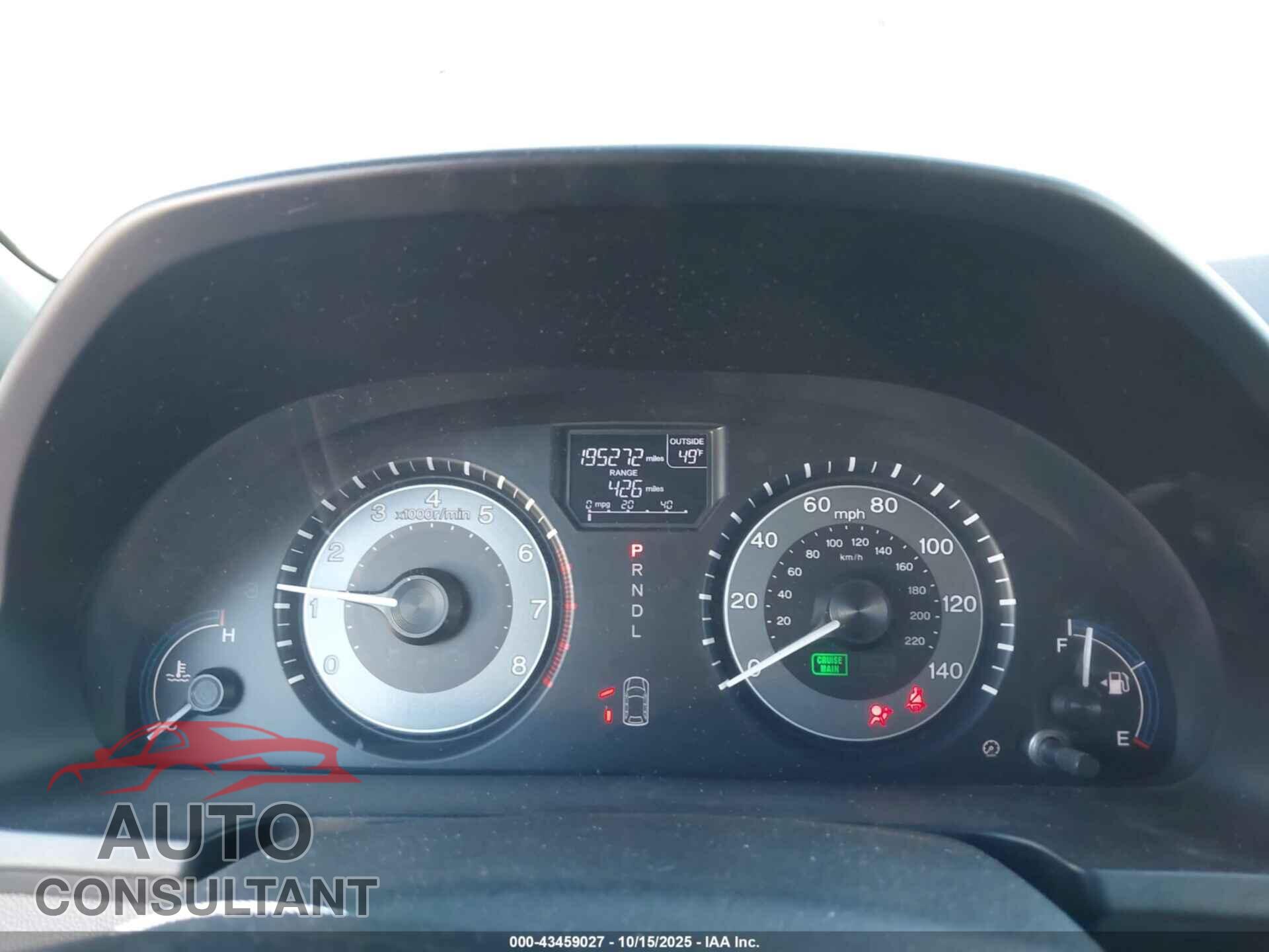 HONDA ODYSSEY 2012 - 5FNRL5H69CB137724