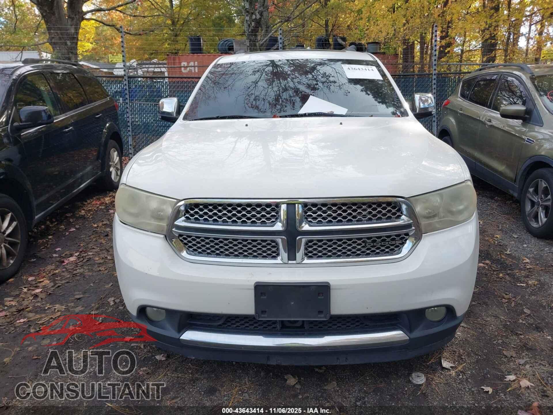DODGE DURANGO 2012 - 1C4SDJET2CC112601