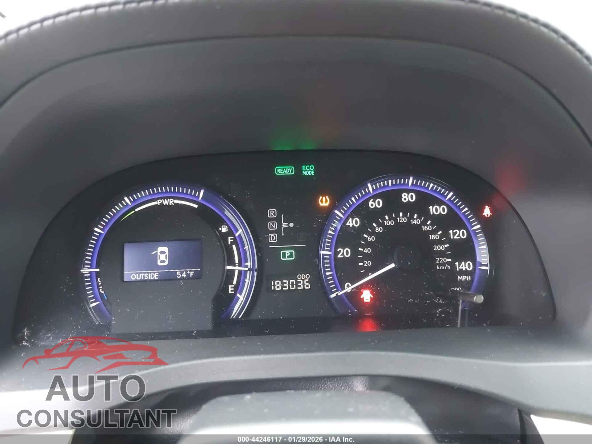 LEXUS HS 2010 - JTHBB1BA5A2002913