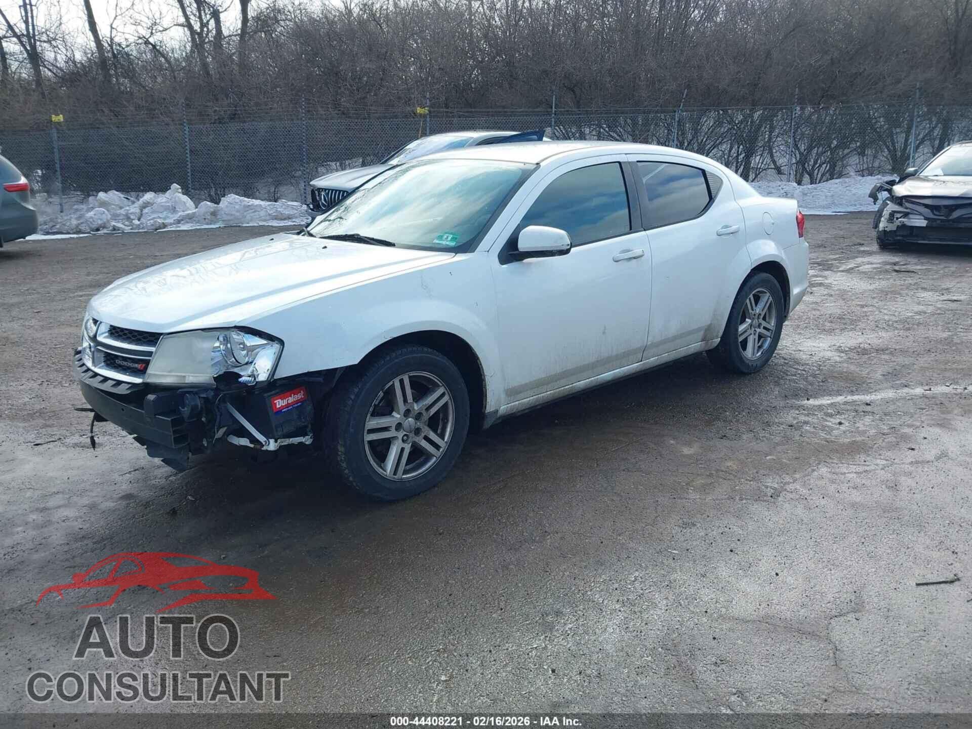DODGE AVENGER 2012 - 1C3CDZCB9CN211857