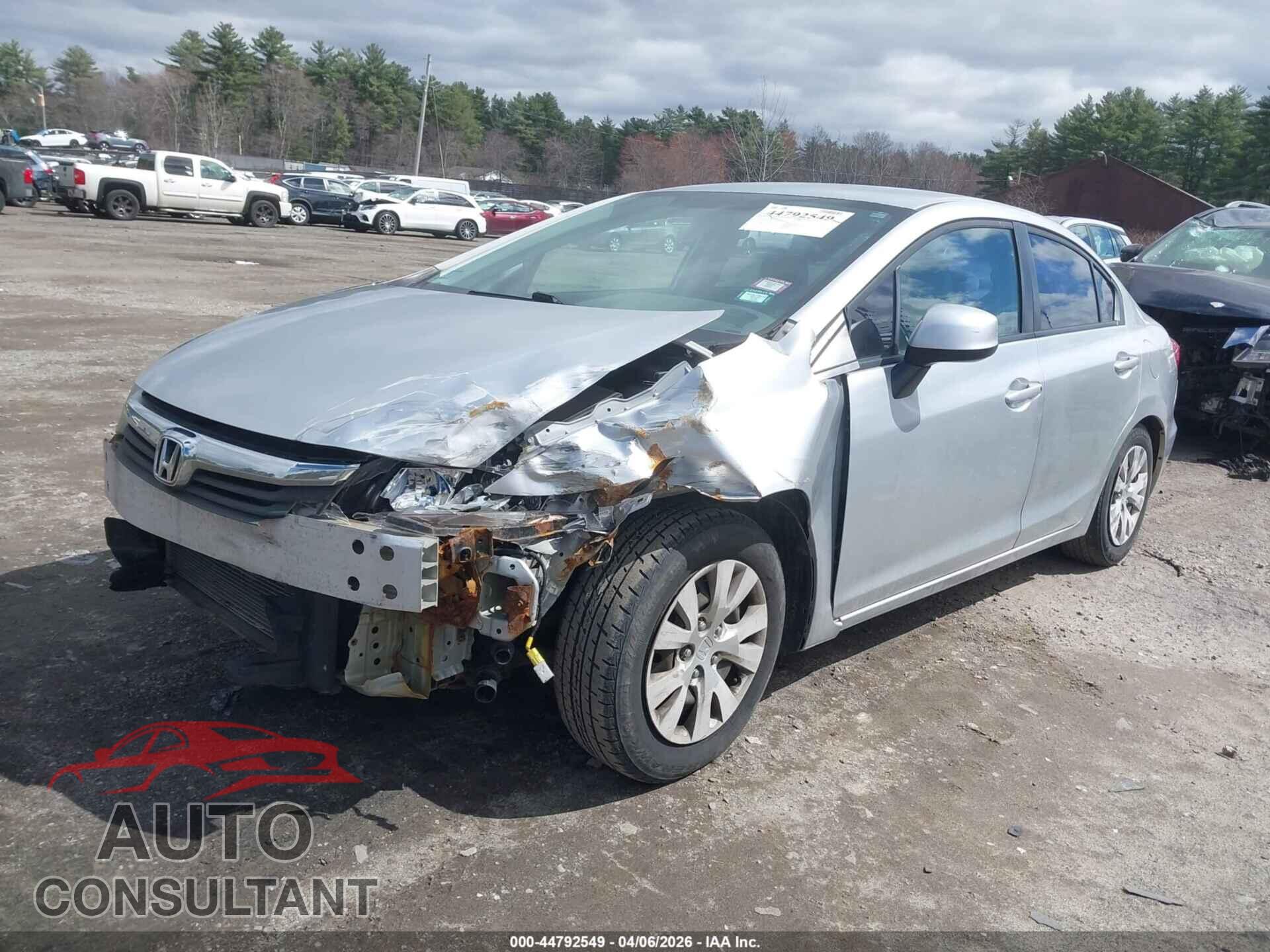HONDA CIVIC 2012 - 2HGFB2F54CH602677