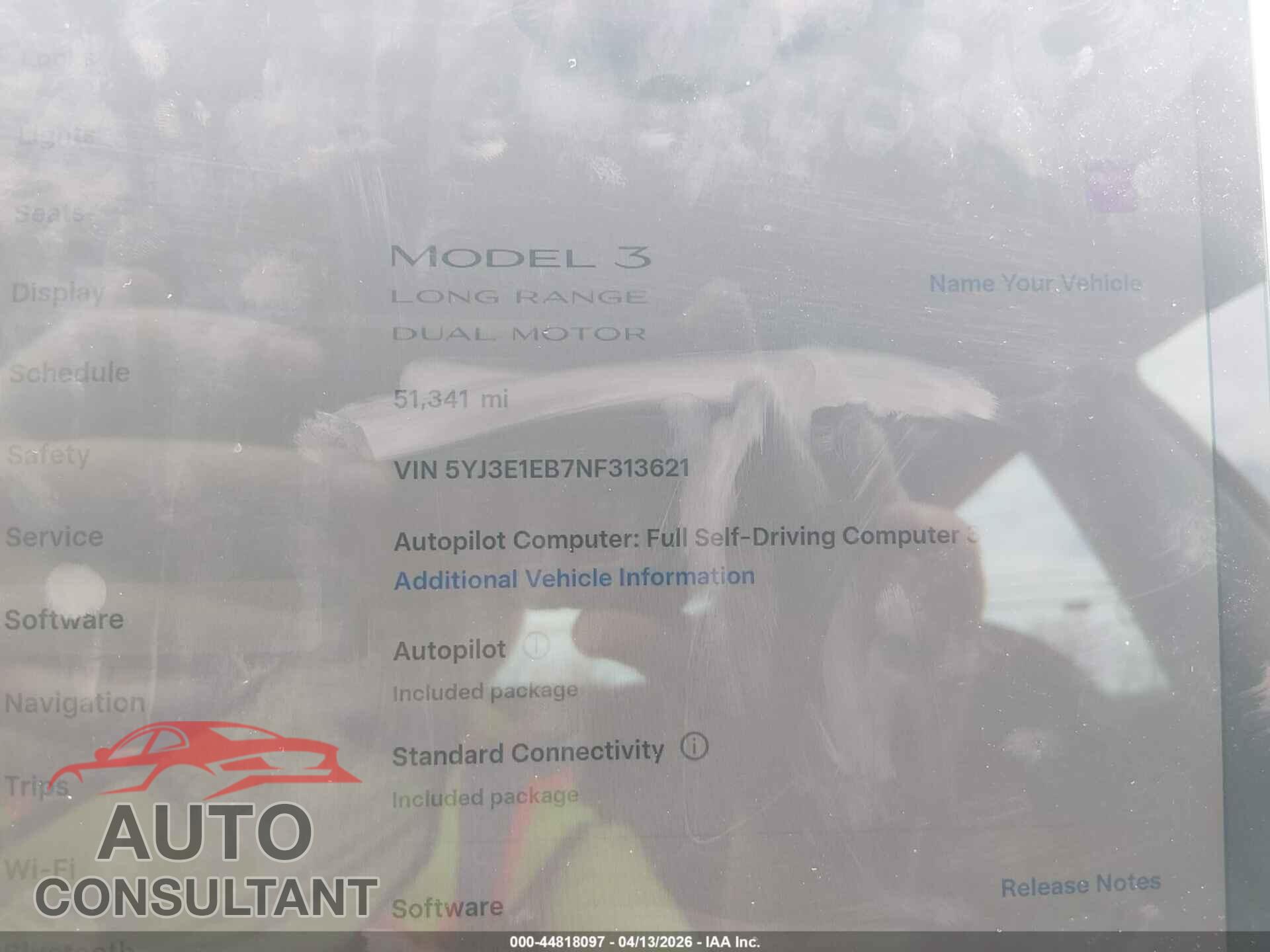 TESLA MODEL 3 2022 - 5YJ3E1EB7NF313621