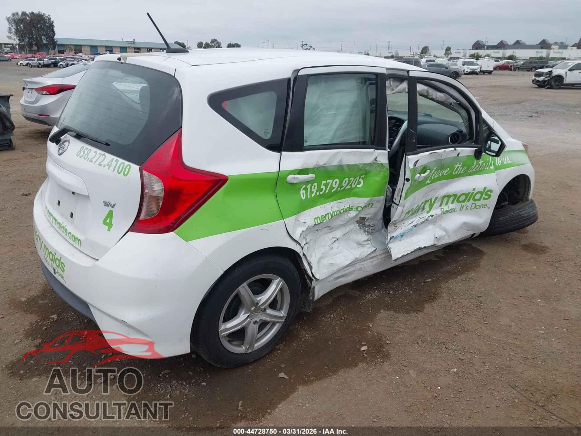 NISSAN VERSA NOTE 2017 - 3N1CE2CP9HL368875