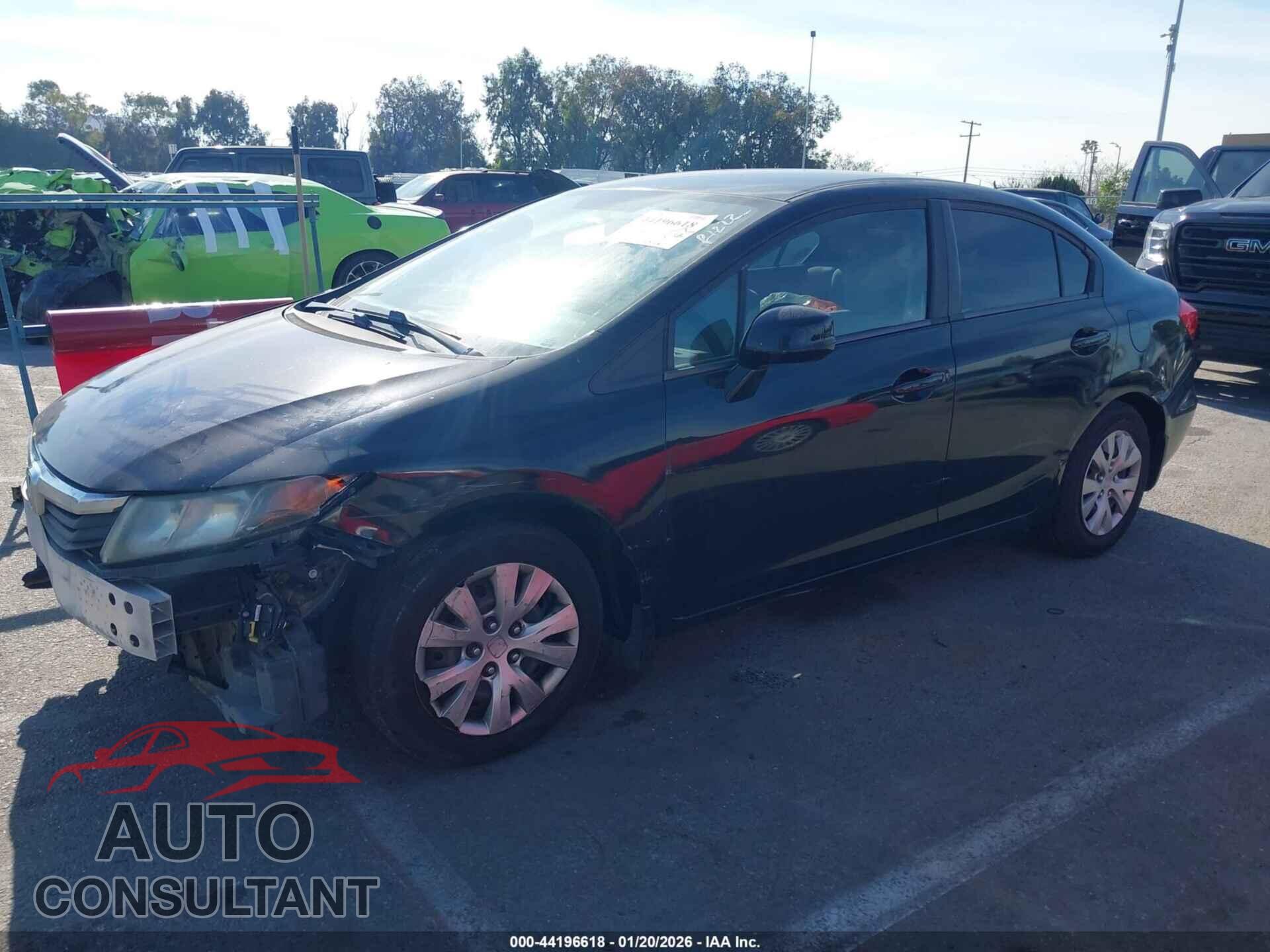 HONDA CIVIC 2012 - 19XFB2F57CE308717