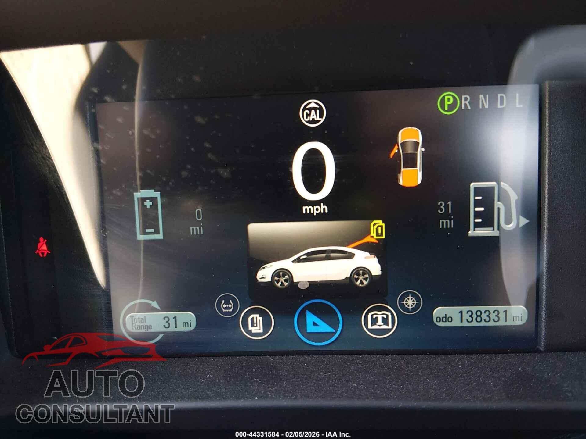 CHEVROLET VOLT 2012 - 1G1RA6E48CU113235