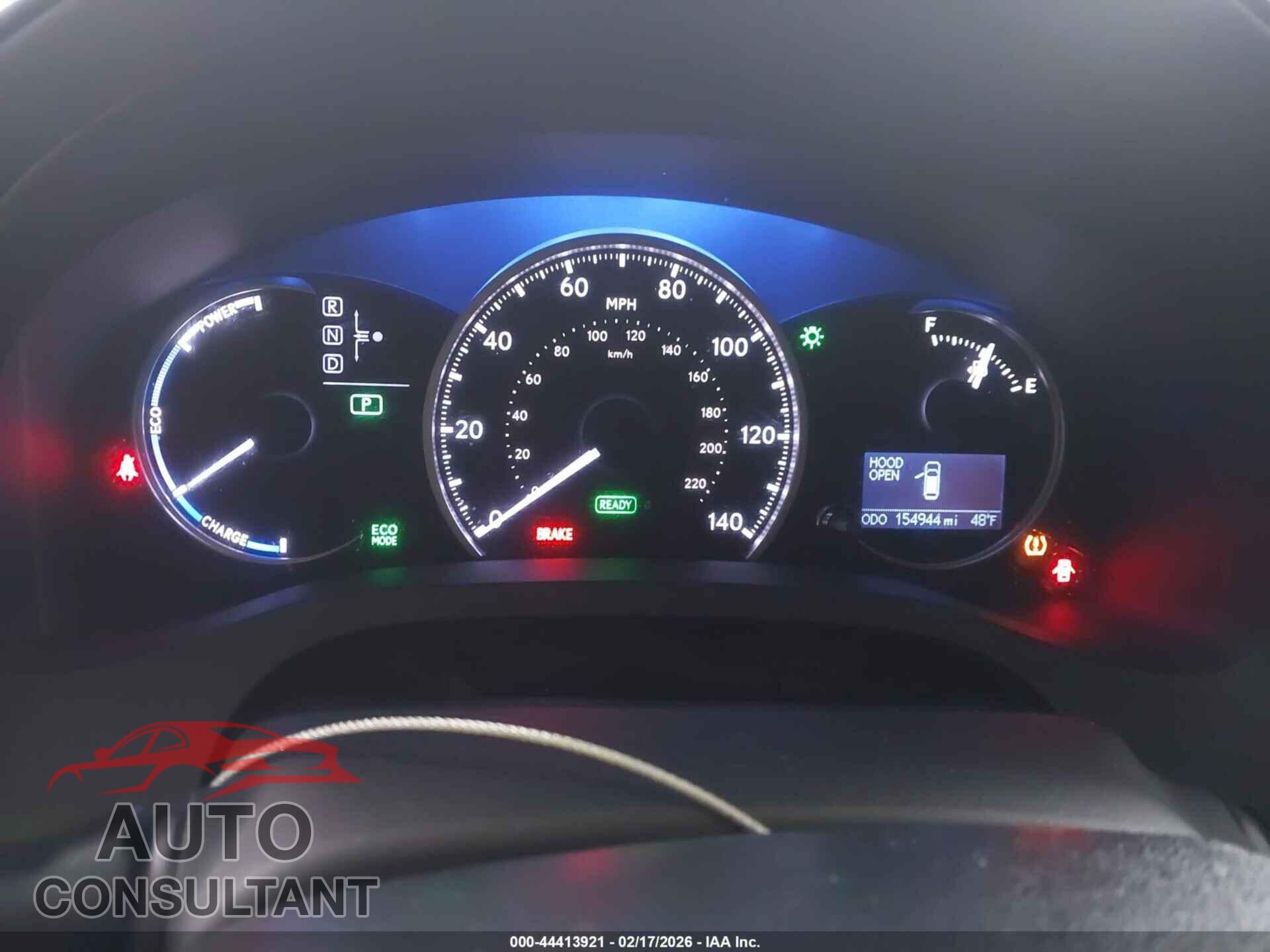 LEXUS CT 200H 2013 - JTHKD5BH9D2155006