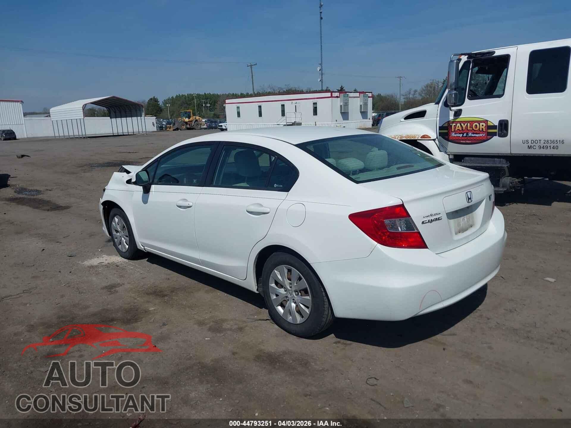HONDA CIVIC 2012 - 2HGFB2F56CH504217