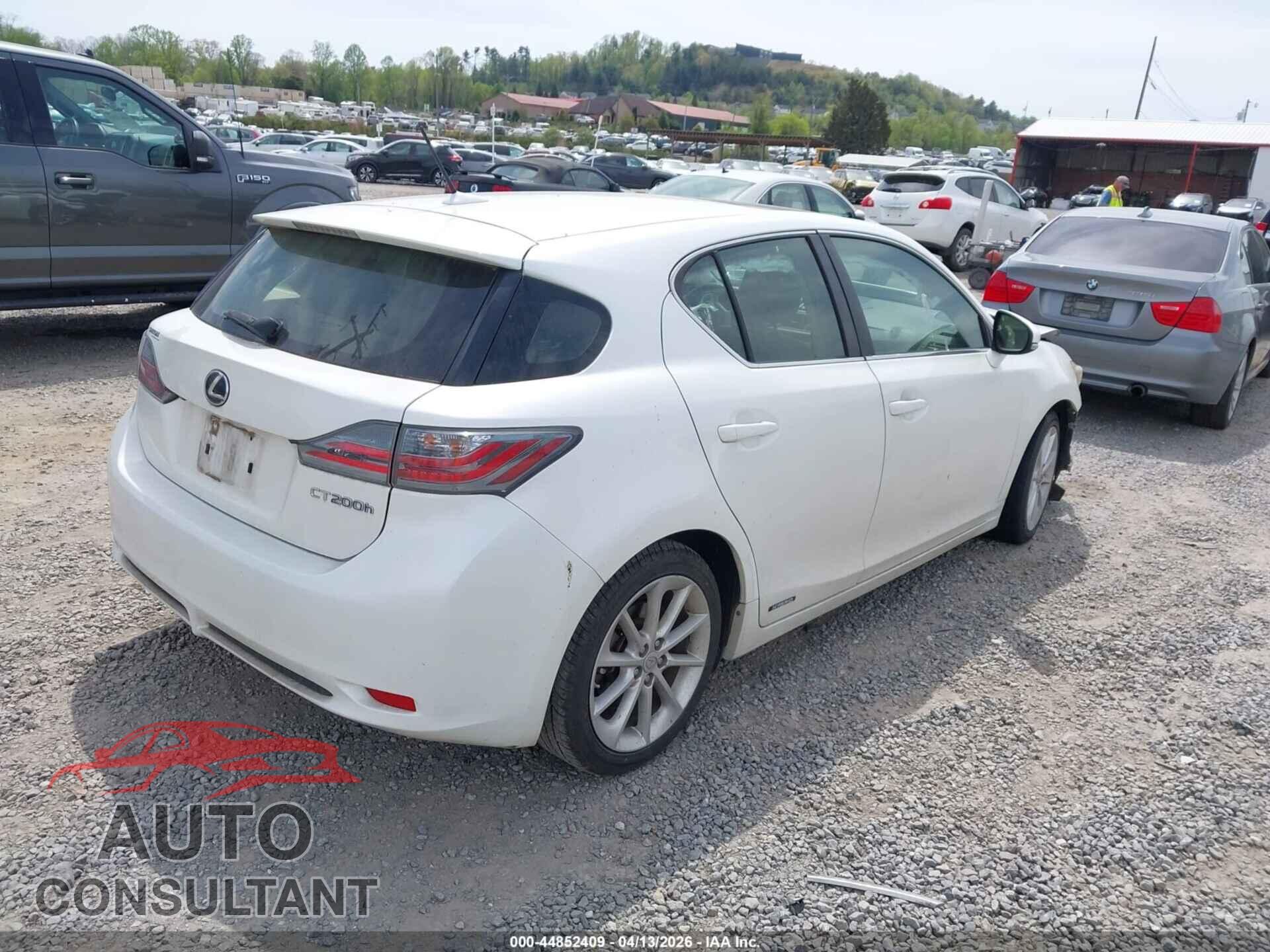 LEXUS CT 200H 2012 - JTHKD5BH9C2108668
