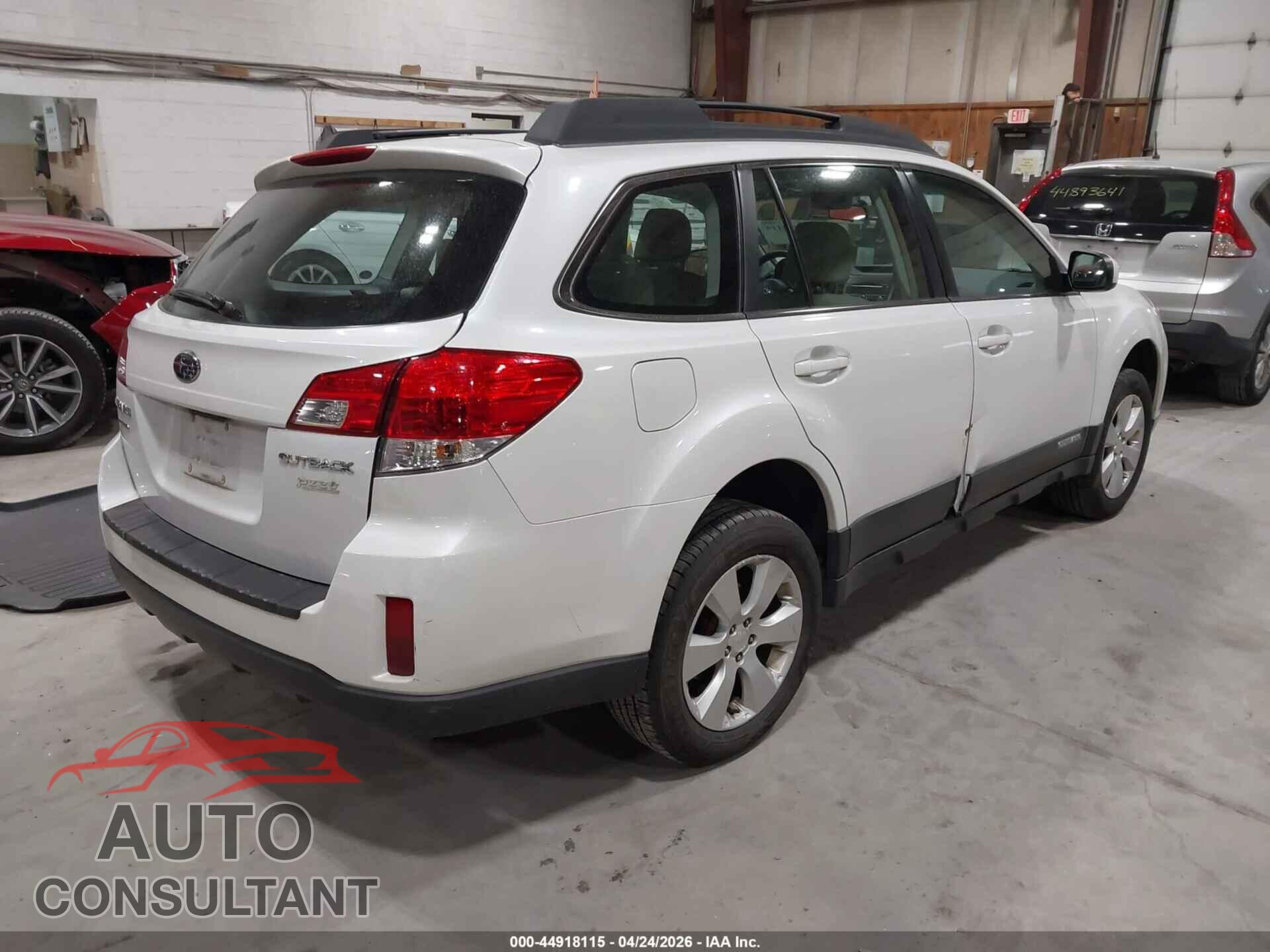 SUBARU OUTBACK 2012 - 4S4BRBAC3C3225448
