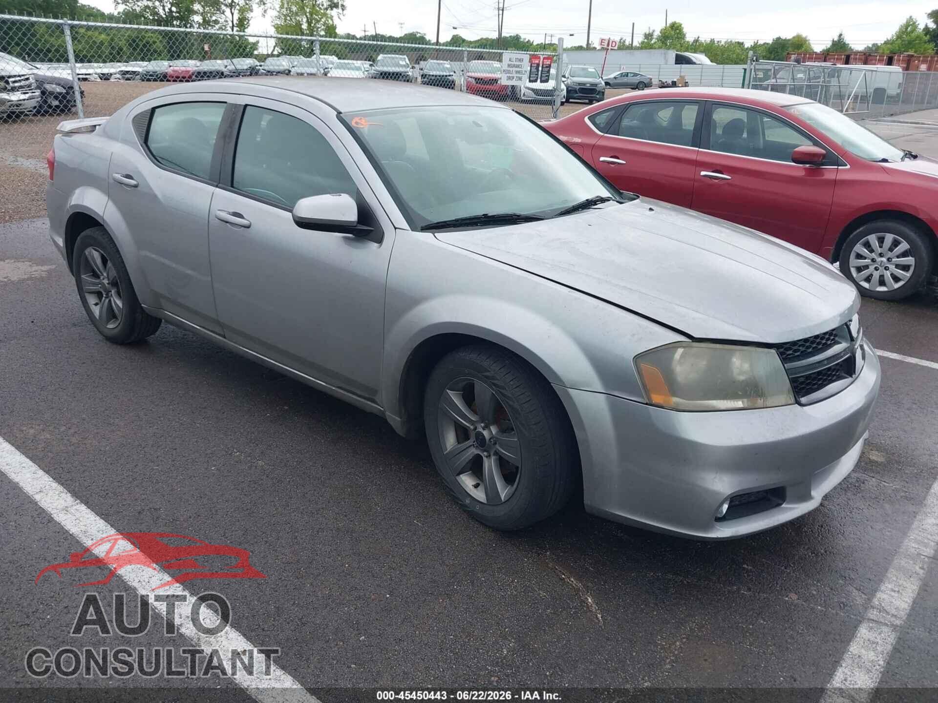DODGE AVENGER 2013 - 1C3CDZCB6DN665985