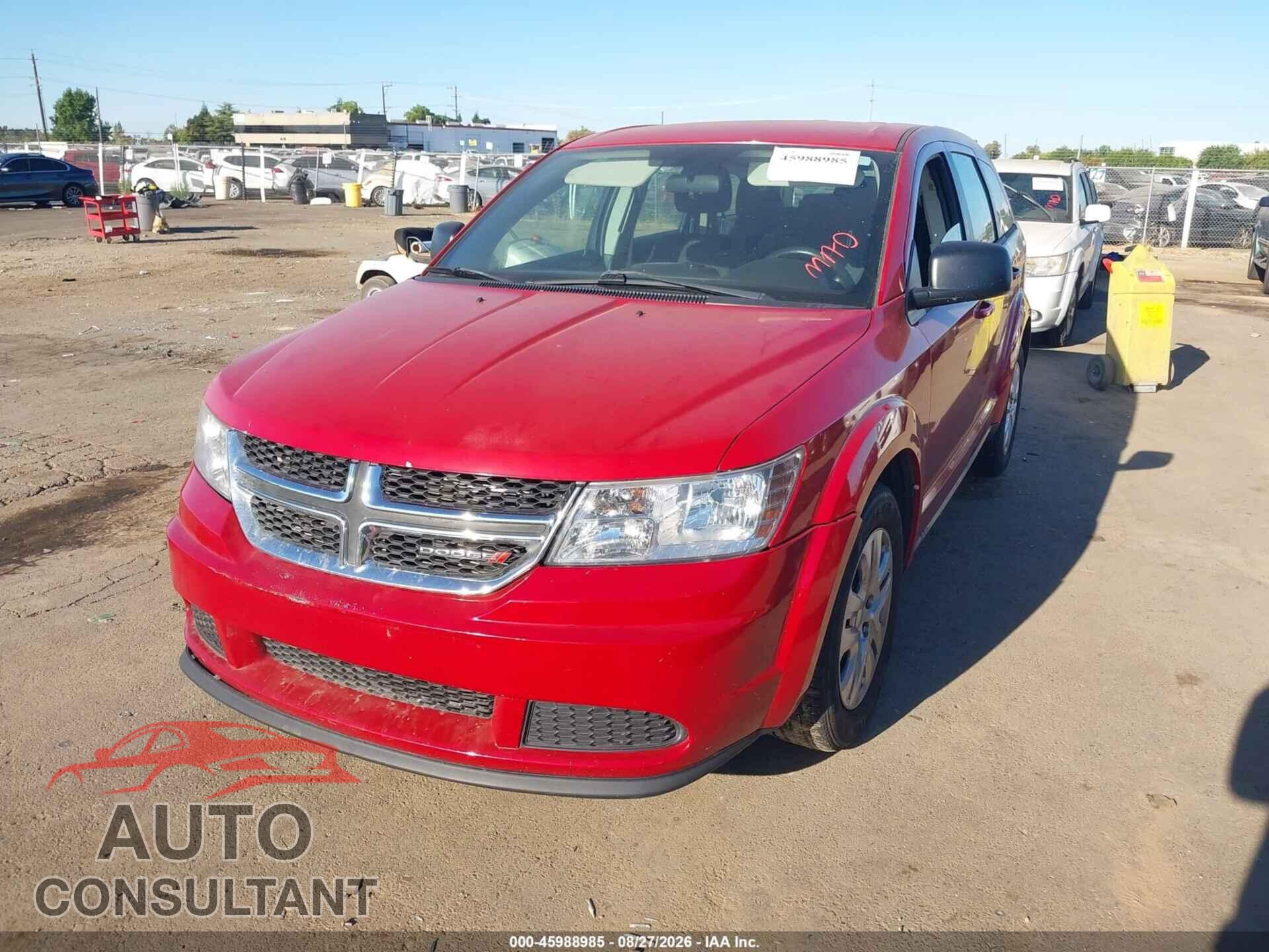 DODGE JOURNEY 2014 - 3C4PDCAB0ET258792