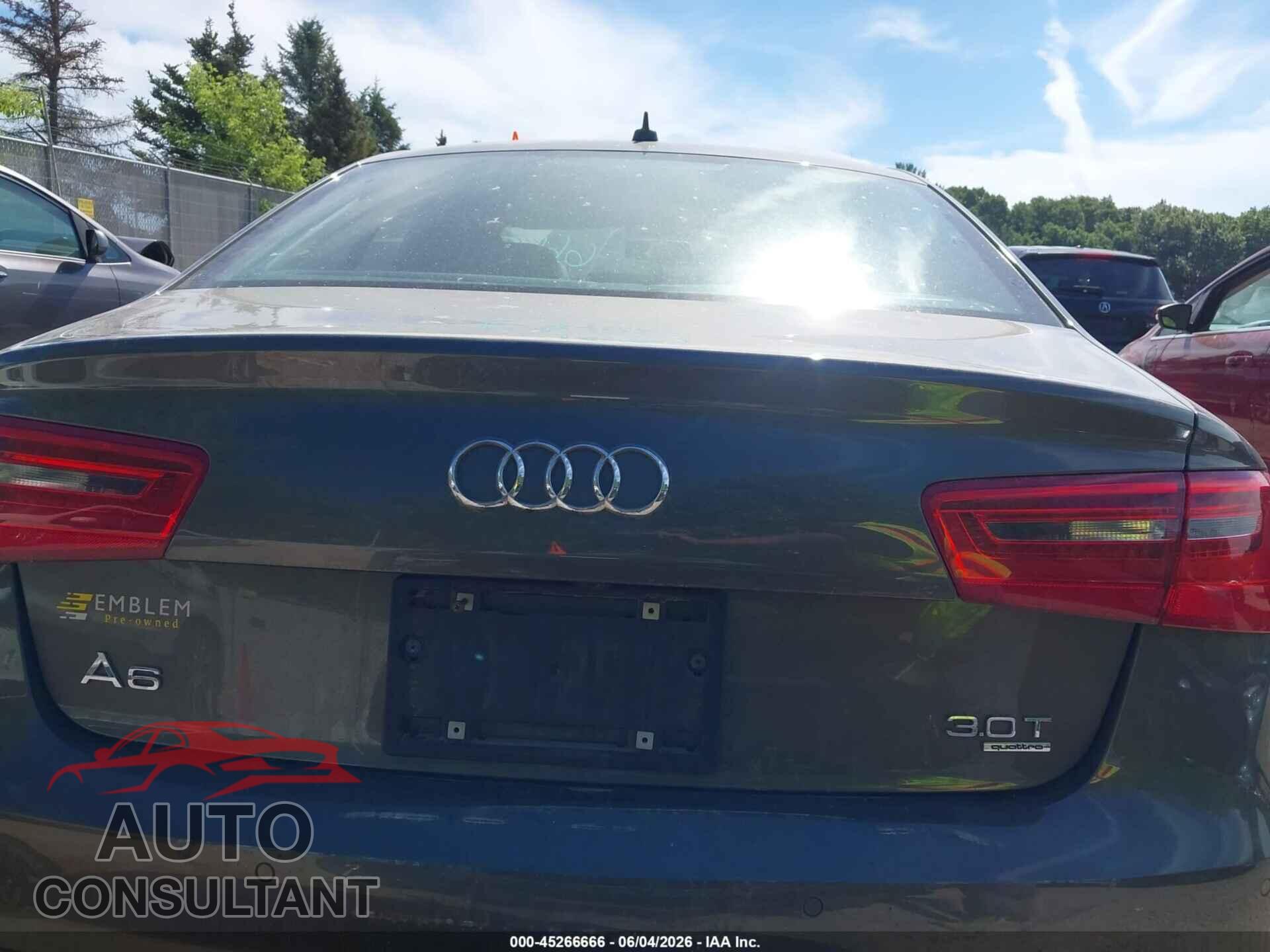 AUDI A6 2013 - WAUHGAFC6DN052275