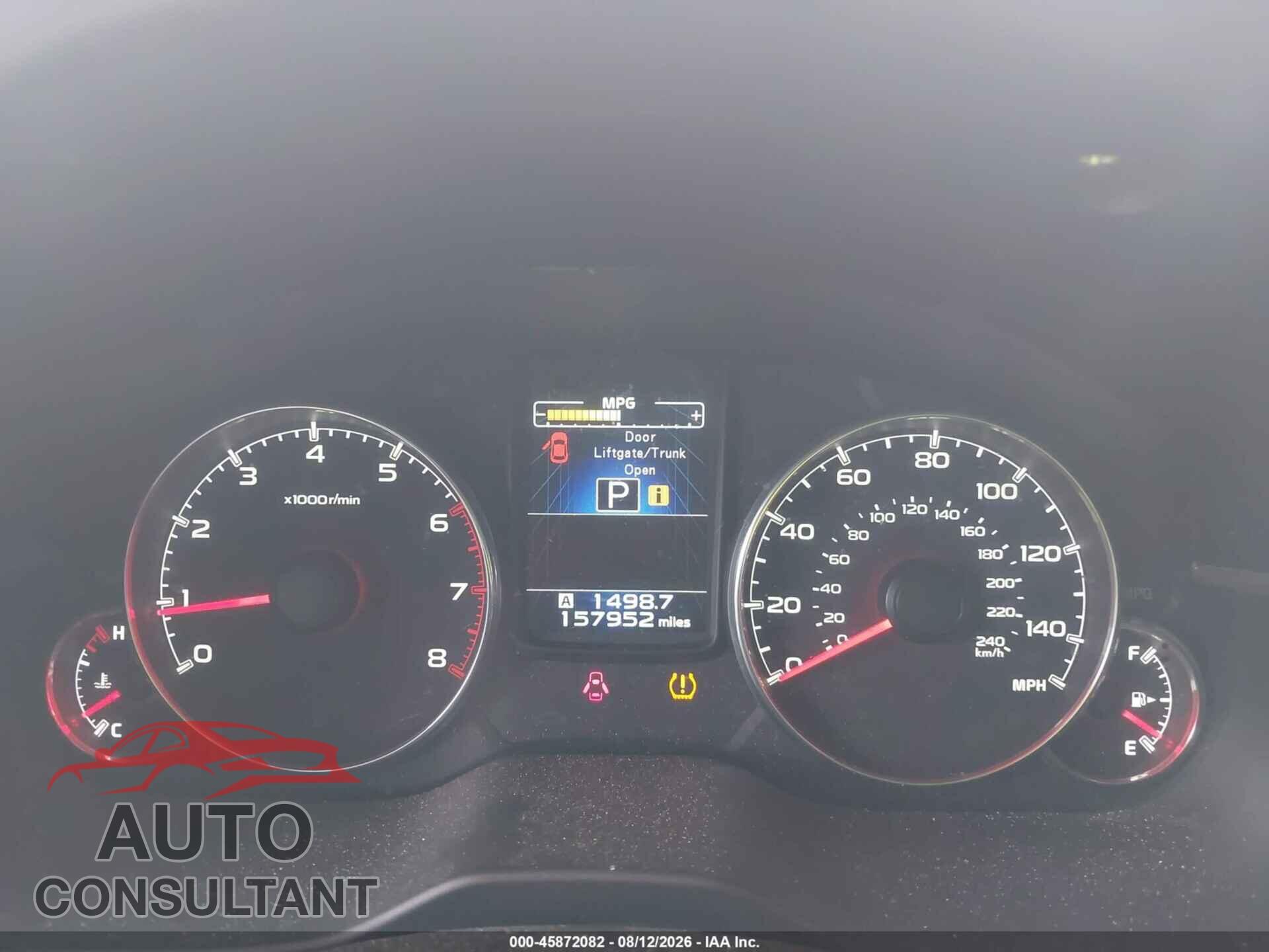SUBARU OUTBACK 2014 - 4S4BRBLC6E3201256