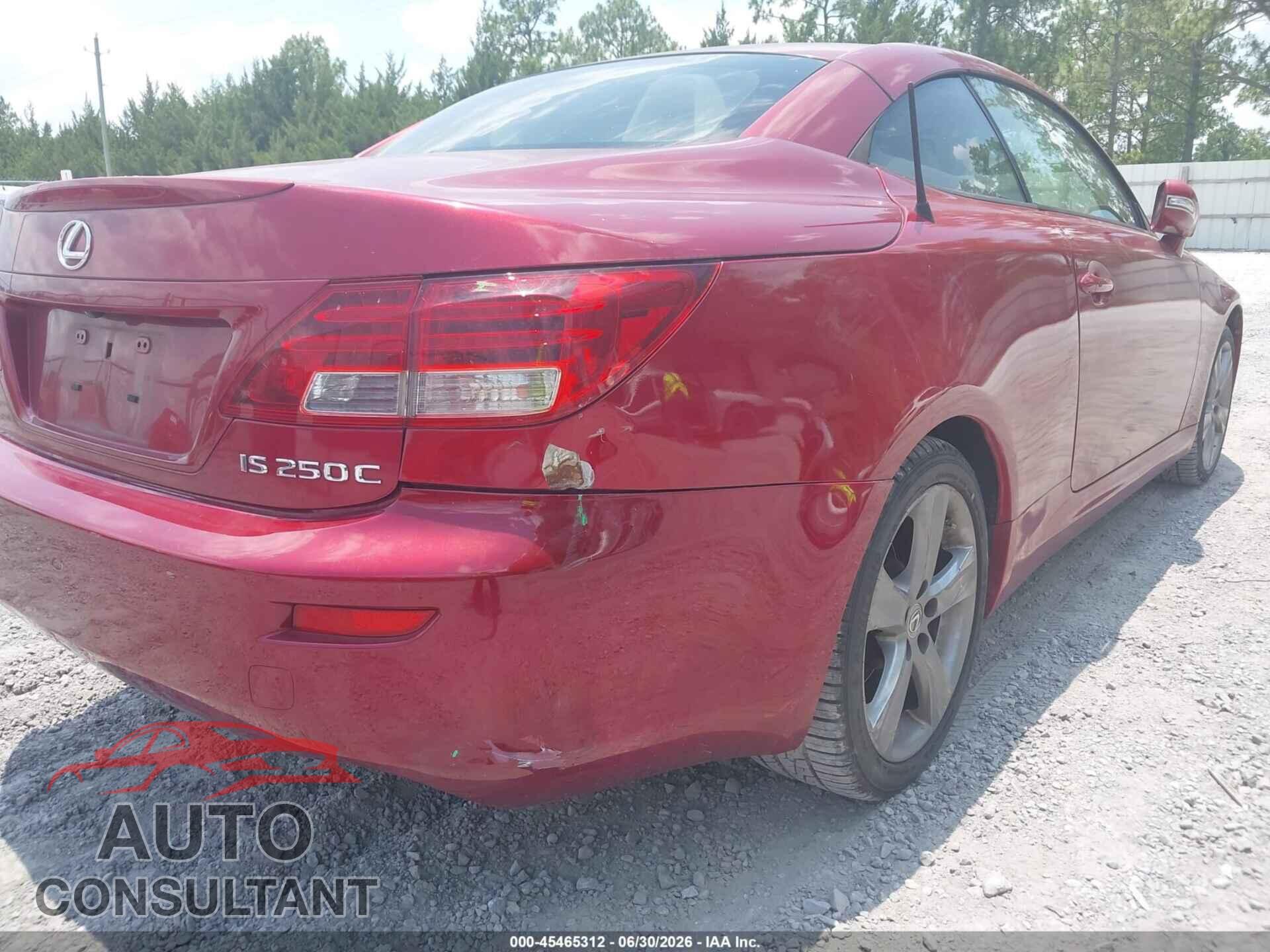 LEXUS IS 250C 2014 - JTHFF2C28E2530373