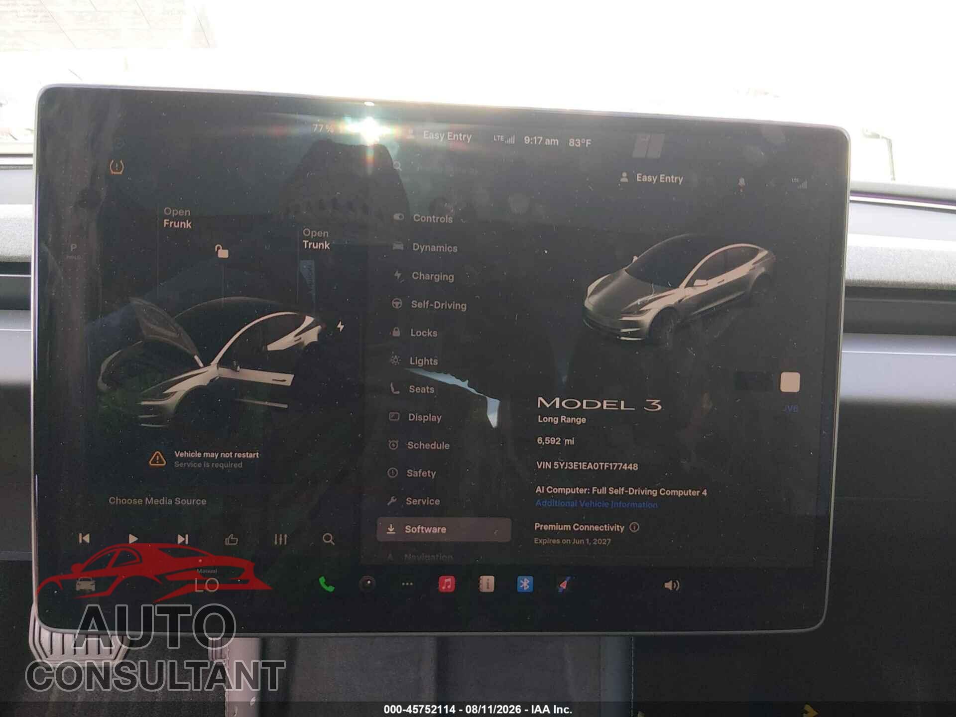 TESLA MODEL 3 2026 - 5YJ3E1EA0TF177448