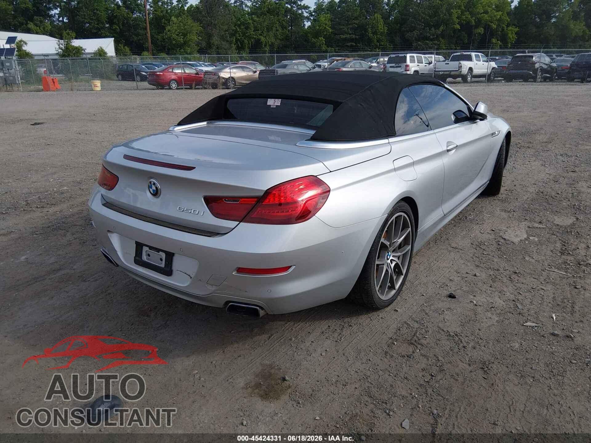 BMW 650I 2012 - WBALZ3C5XCDL73181