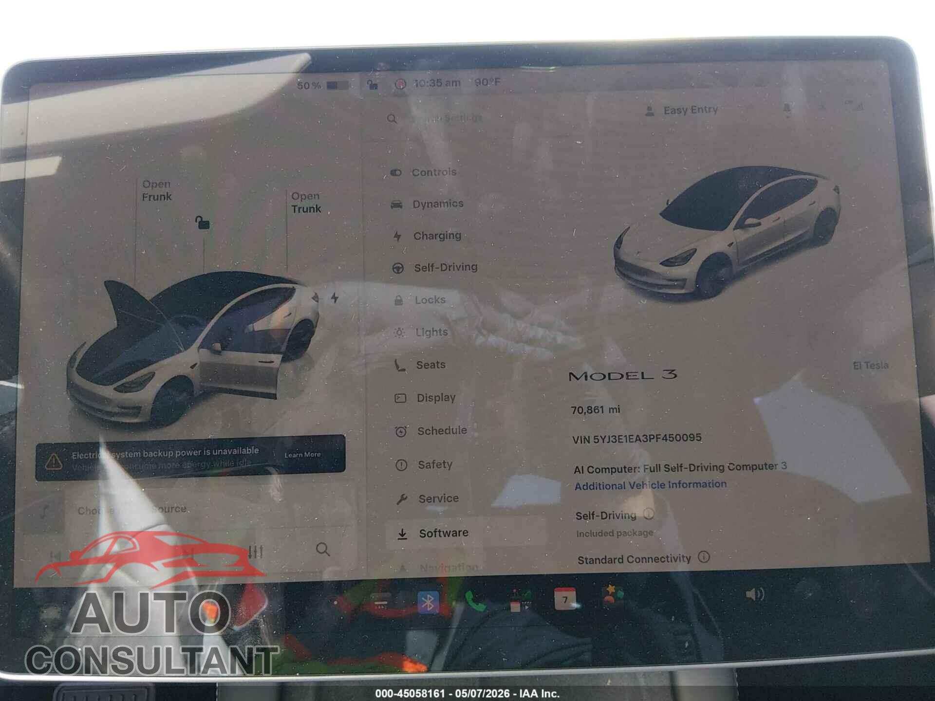 TESLA MODEL 3 2023 - 5YJ3E1EA3PF450095