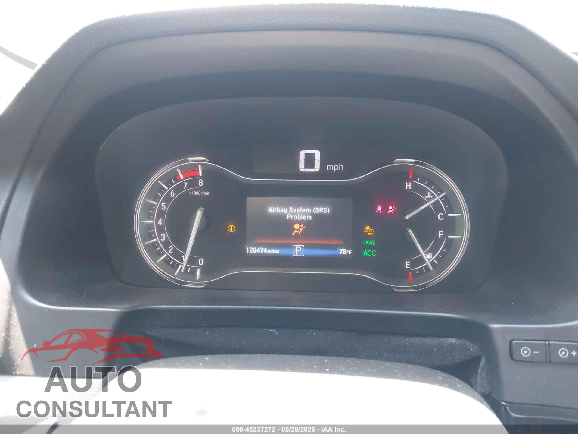 HONDA PILOT 2017 - 5FNYF6H09HB104735