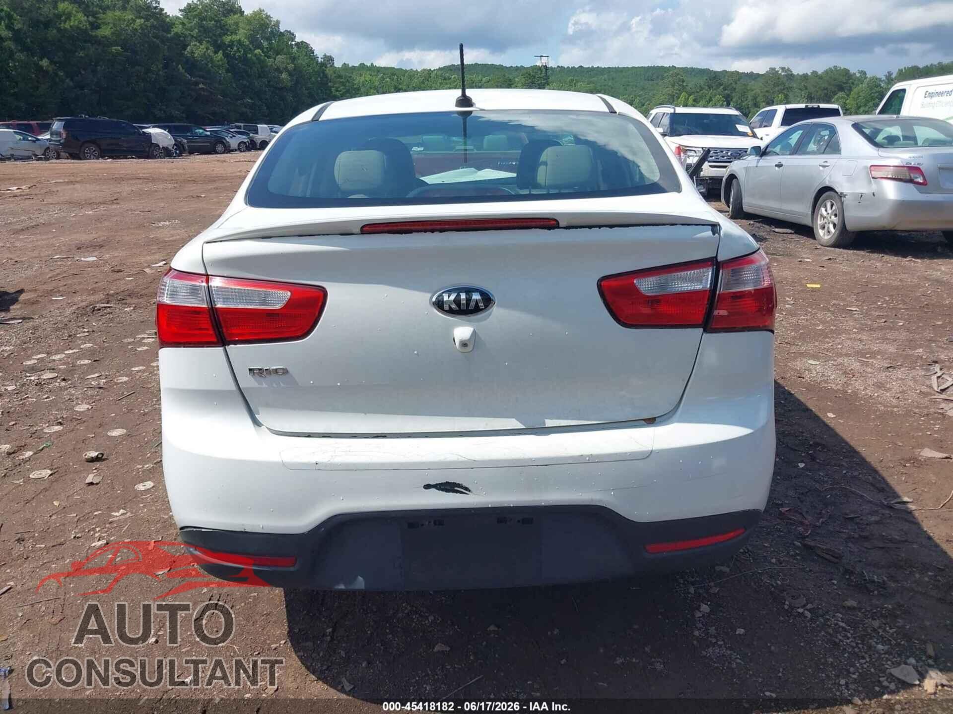 KIA RIO 2015 - KNADM4A3XF6529593