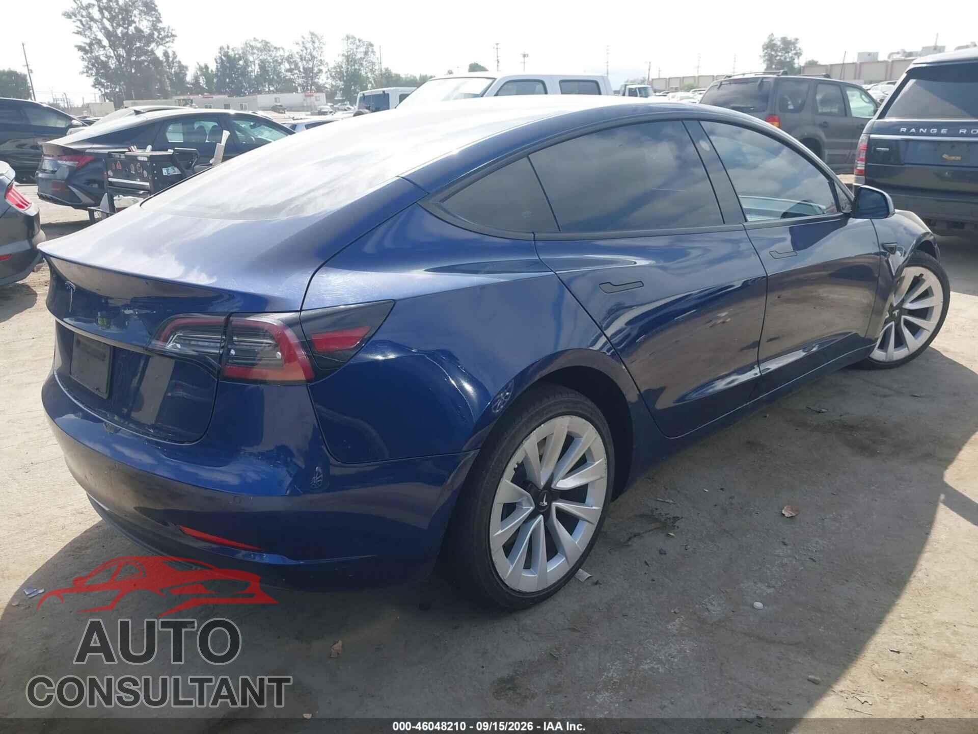 TESLA MODEL 3 2022 - 5YJ3E1EA6NF143808