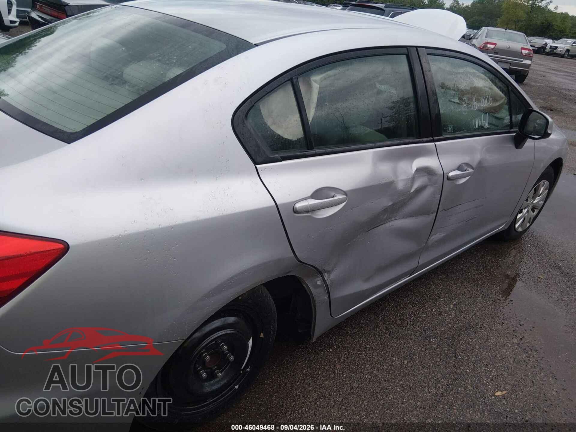 HONDA CIVIC 2012 - 19XFB2F57CE009583