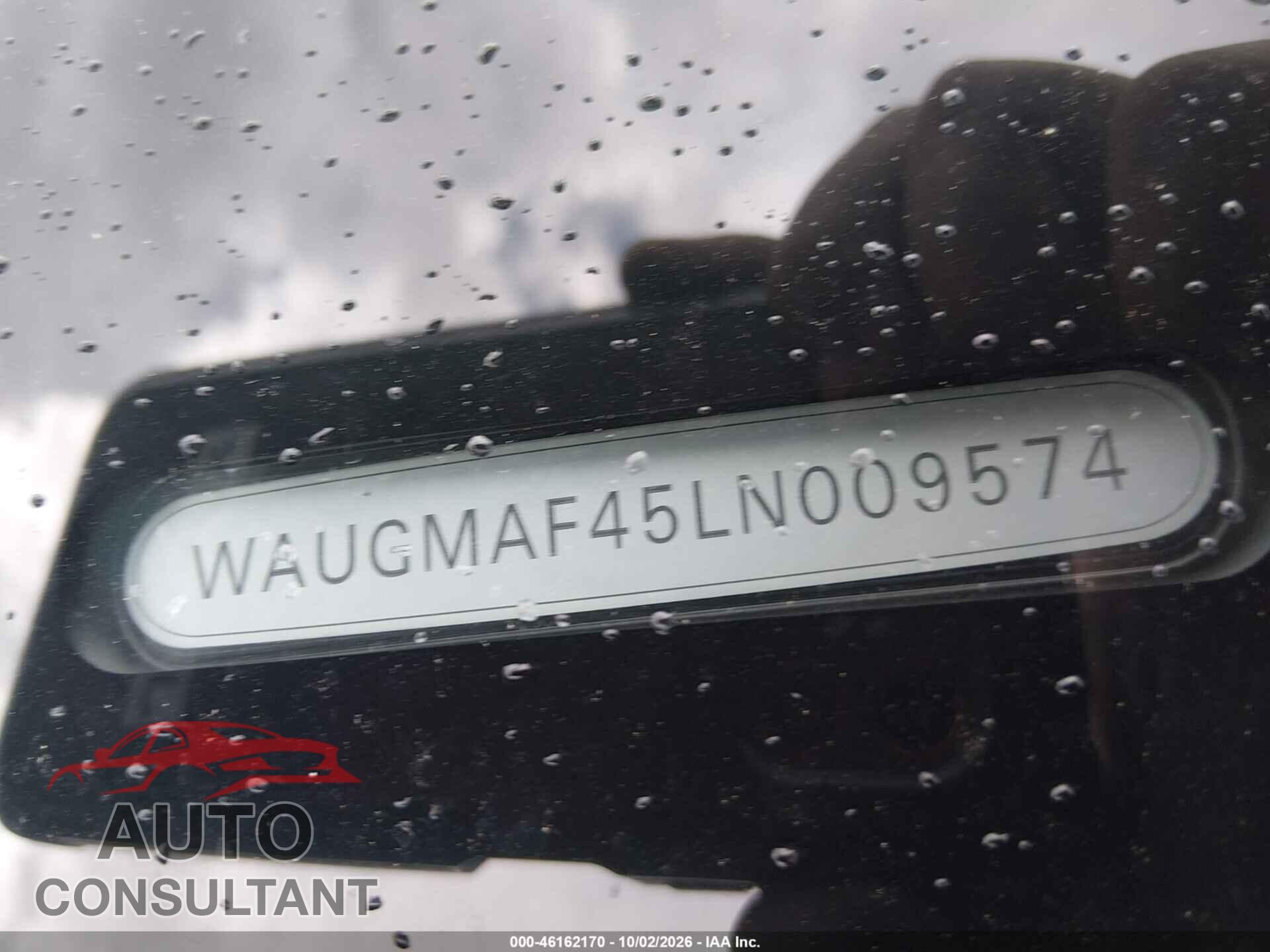 AUDI A4 2020 - WAUGMAF45LN009574