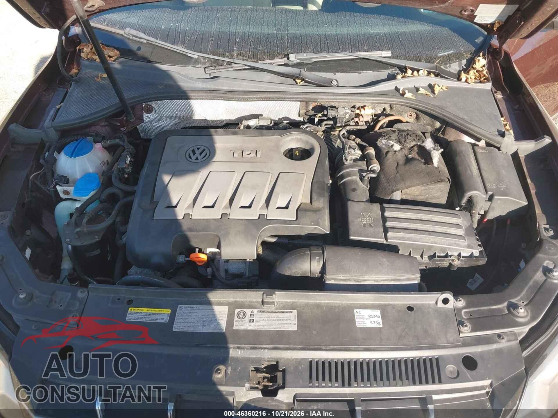 VOLKSWAGEN PASSAT 2014 - 1VWBN7A36EC007842