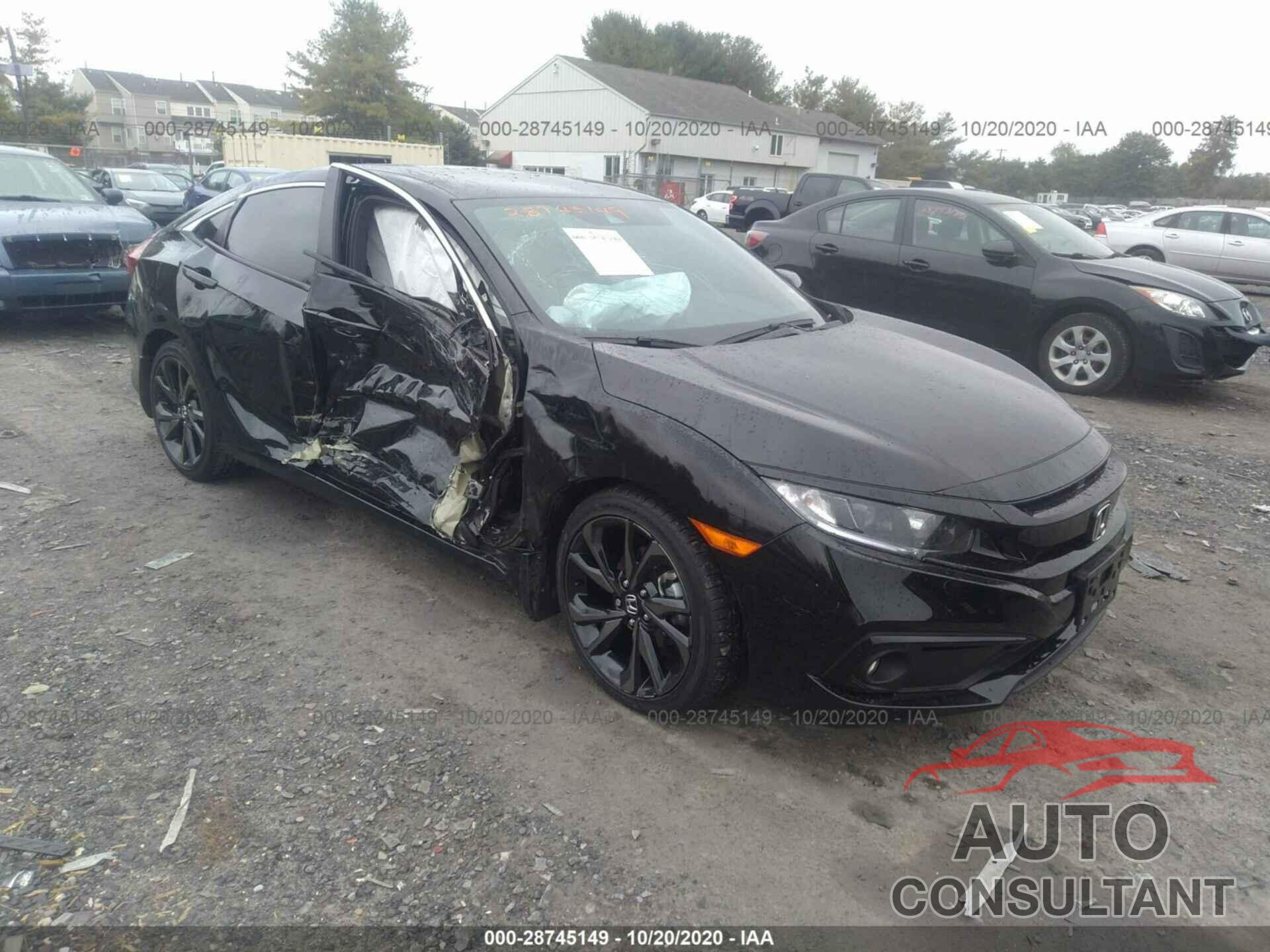 HONDA CIVIC SEDAN 2019 - 2HGFC2F80KH595488