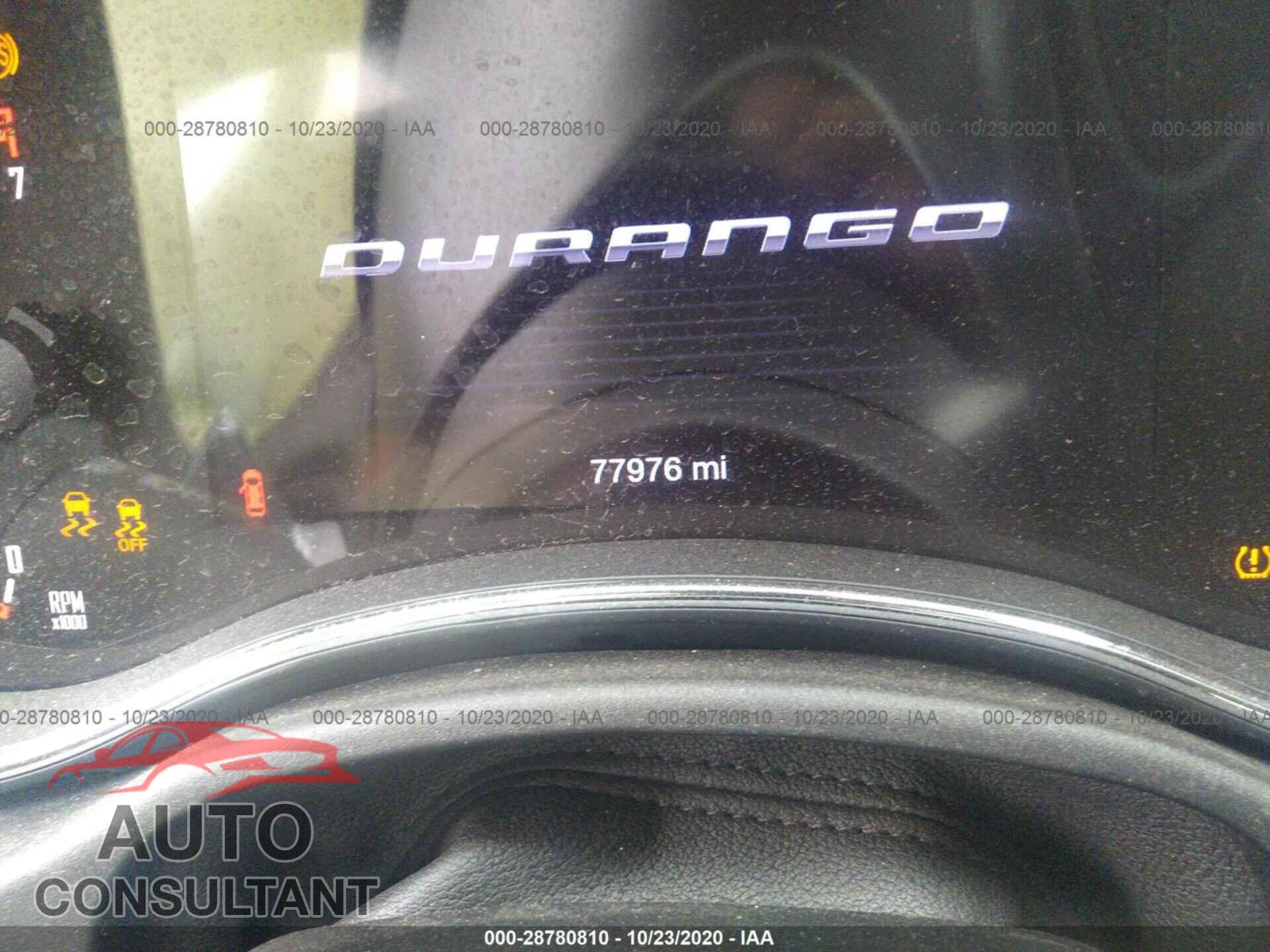 DODGE DURANGO 2017 - 1C4RDHAG2HC709285