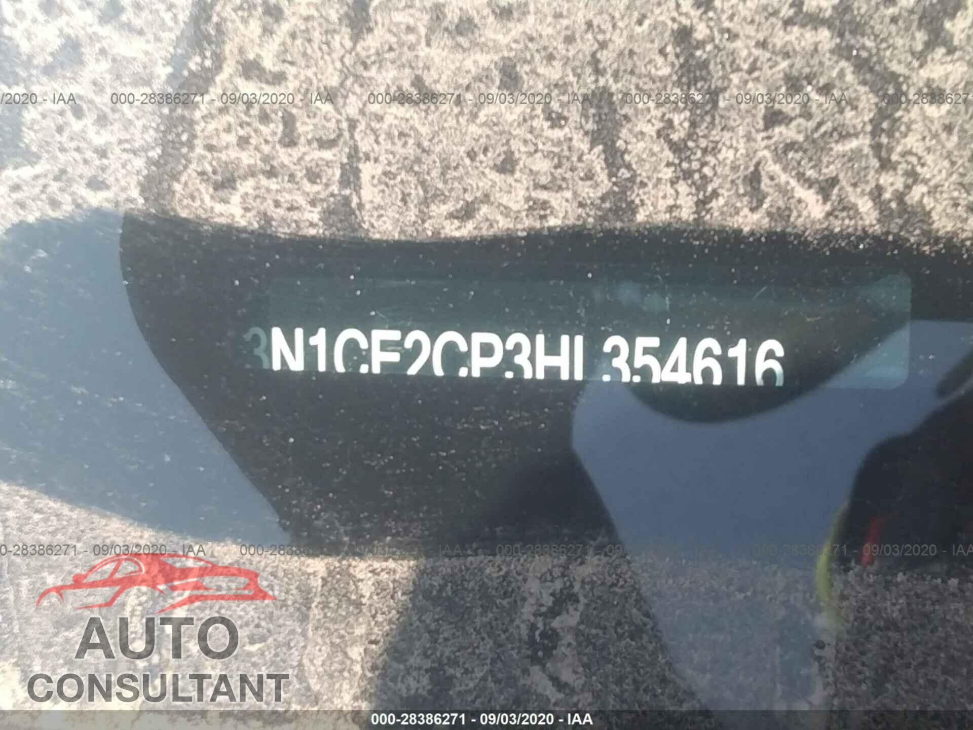 NISSAN VERSA NOTE 2017 - 3N1CE2CP3HL354616