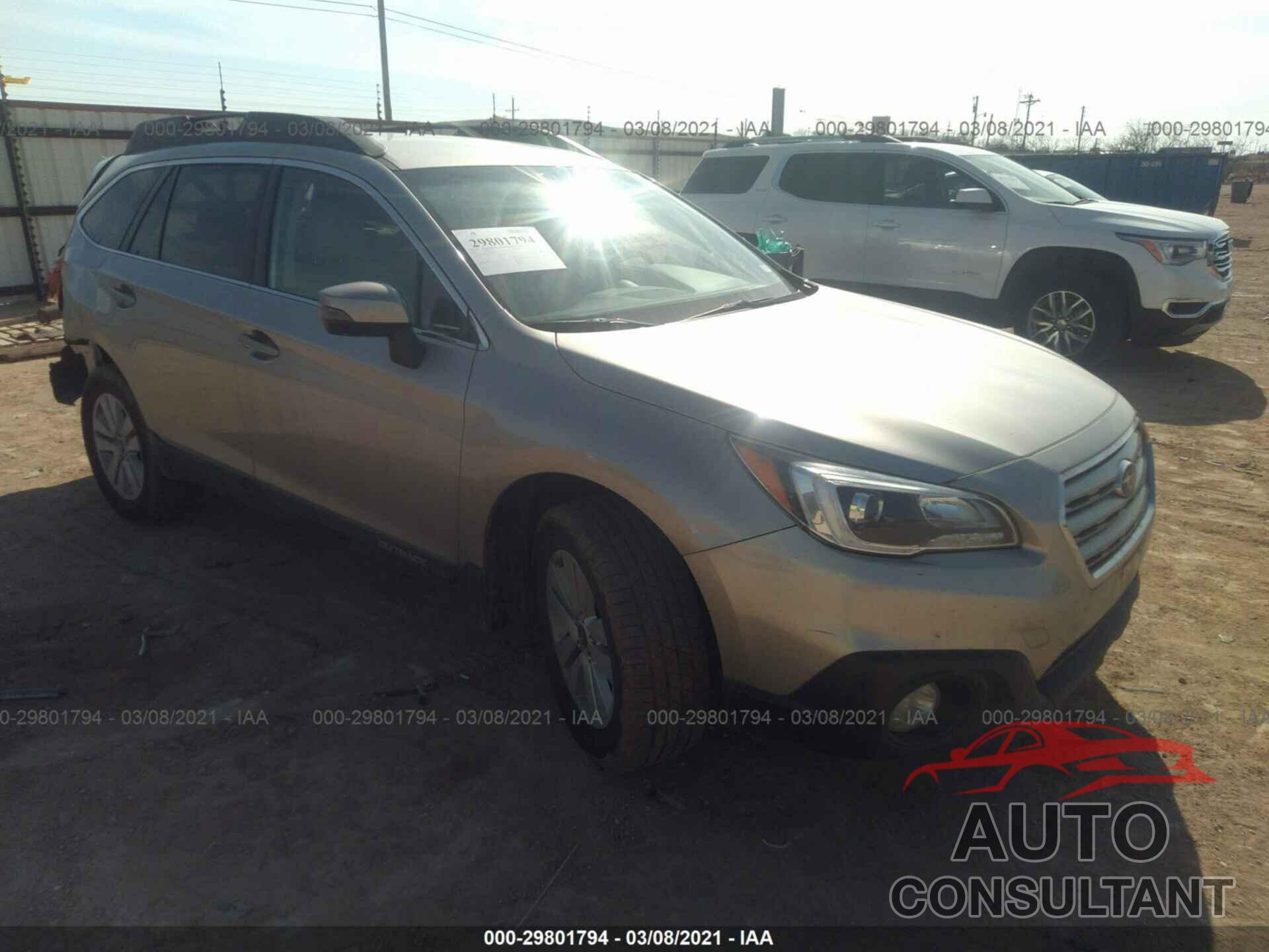 SUBARU OUTBACK 2016 - 4S4BSBFCXG3249037