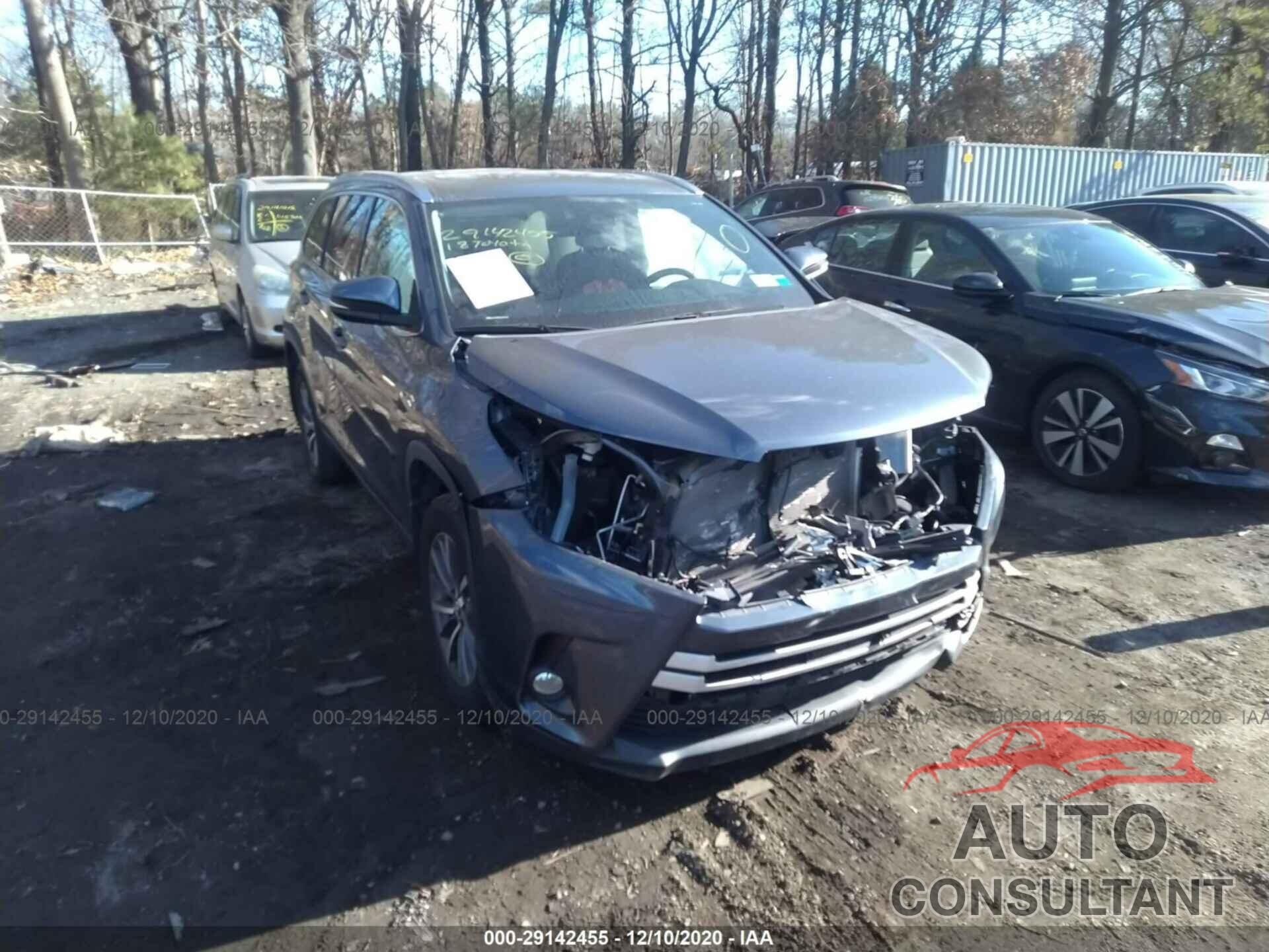 TOYOTA HIGHLANDER 2018 - 5TDJZRFH7JS816813