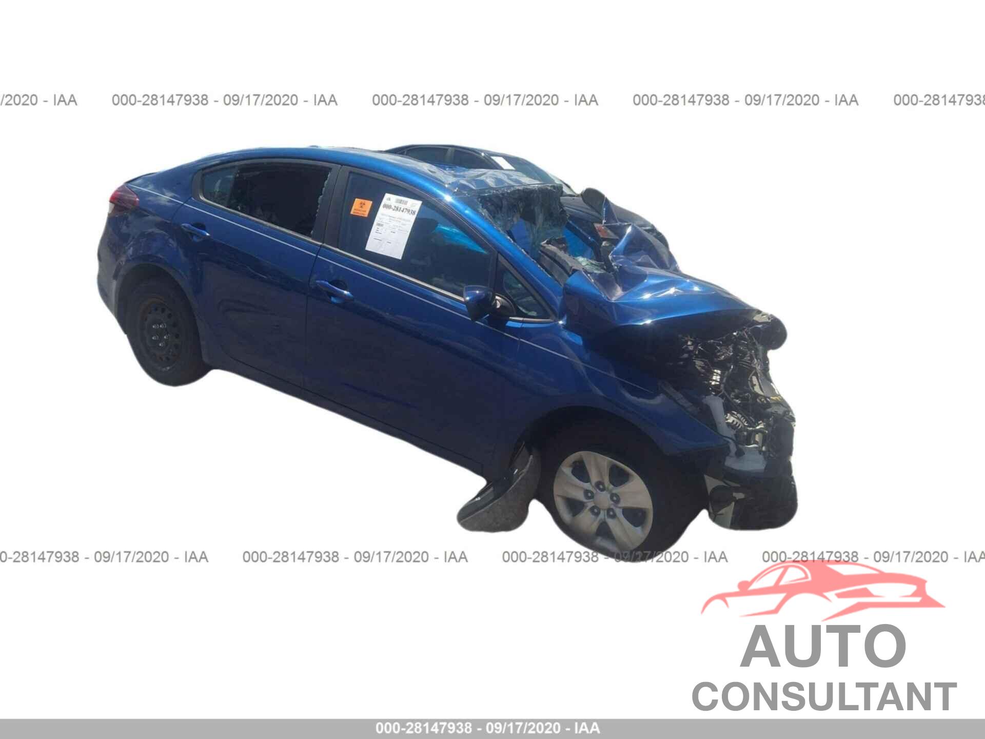 KIA FORTE 2017 - 3KPFK4A71HE092312