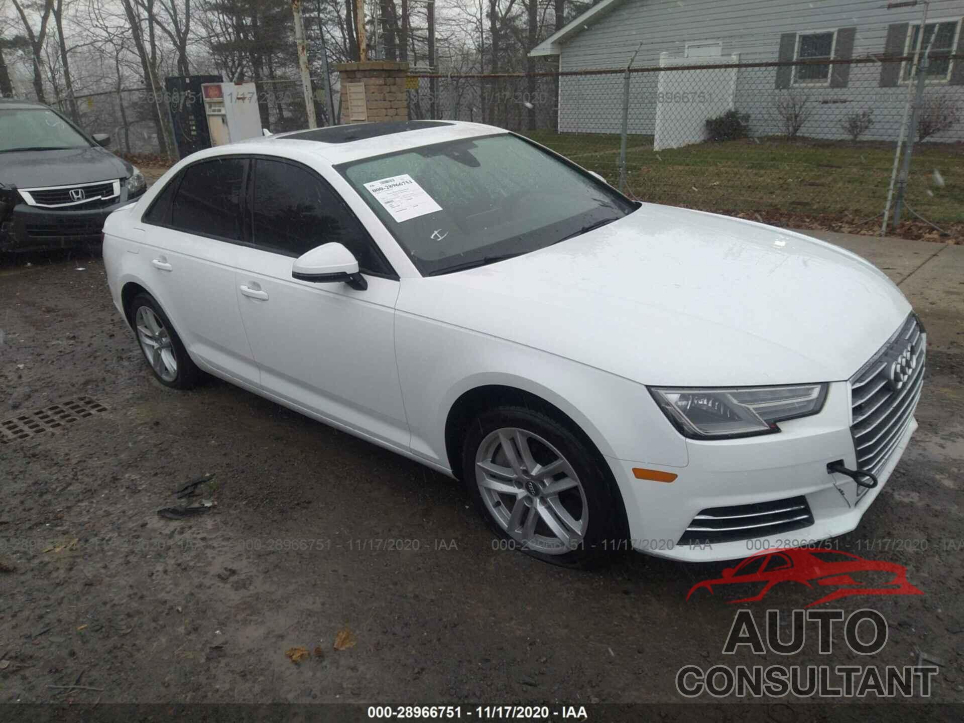 AUDI A4 2017 - WAUANAF41HN070995